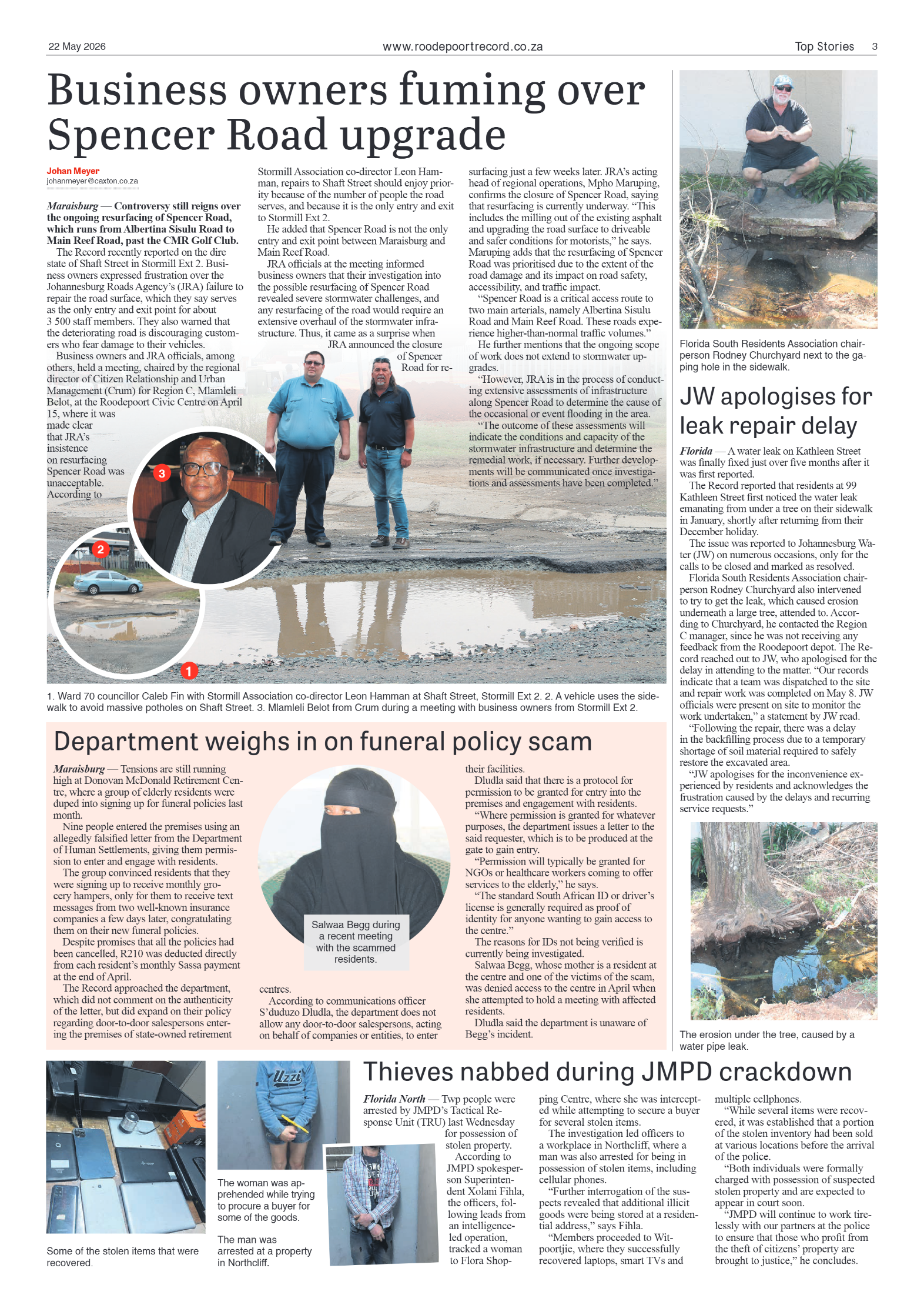 Roodepoort Record 22 May 2026 page 3