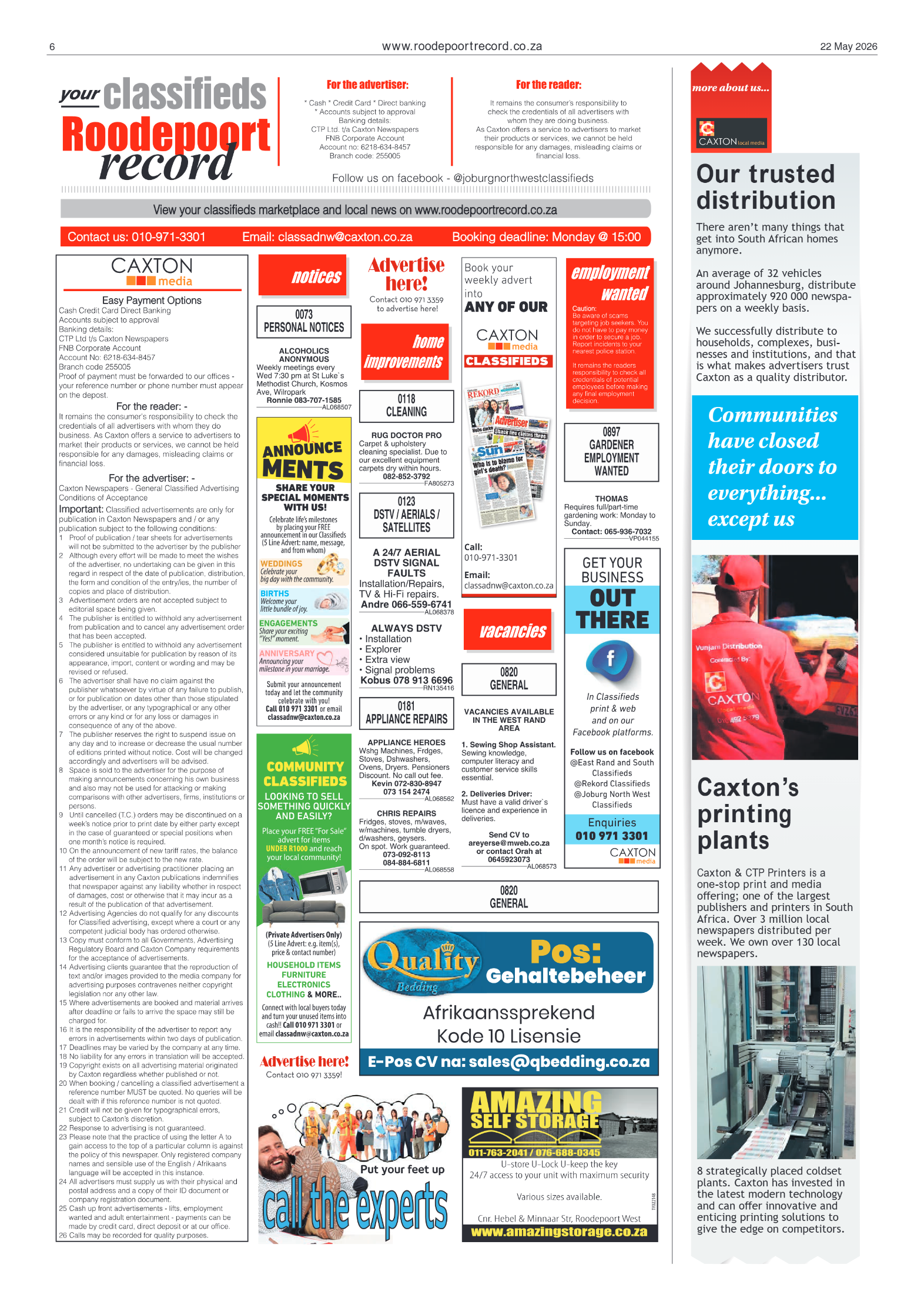 Roodepoort Record 22 May 2026 page 6