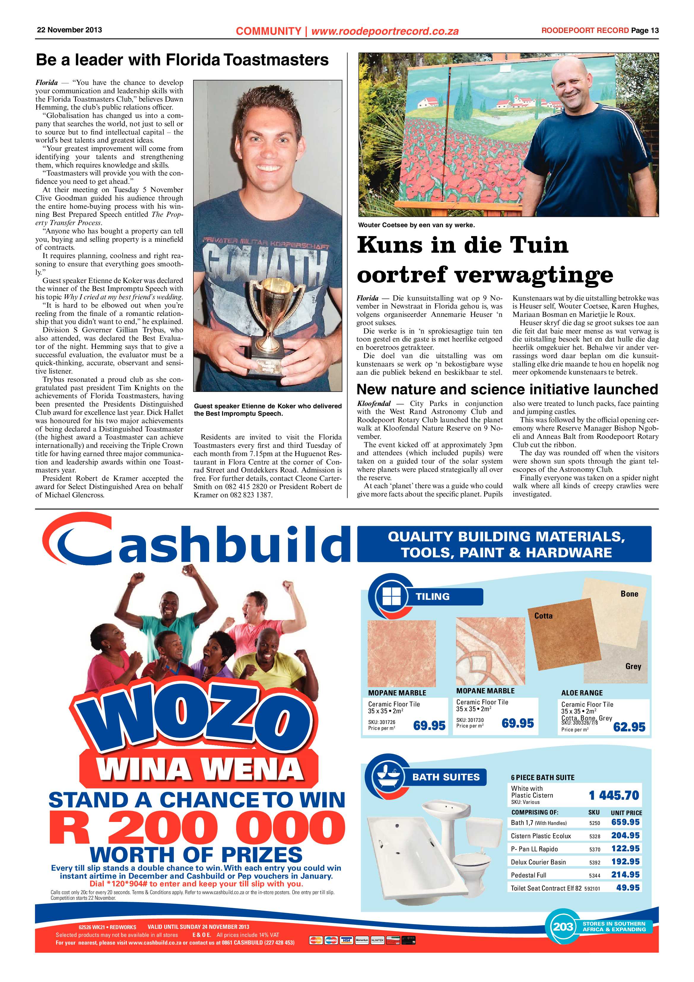 Roodepoort Record 22 November 2013 page 15
