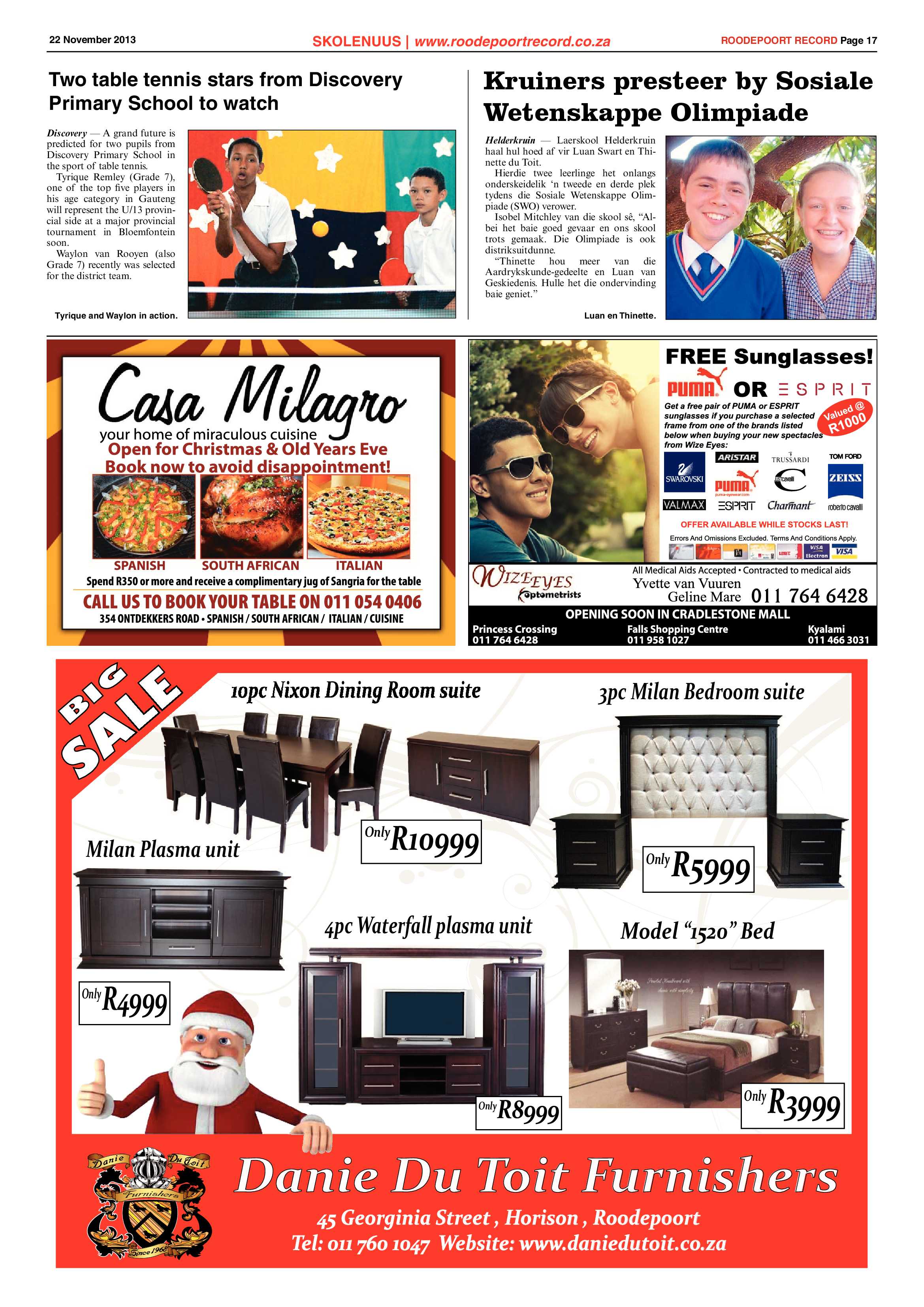 Roodepoort Record 22 November 2013 page 19