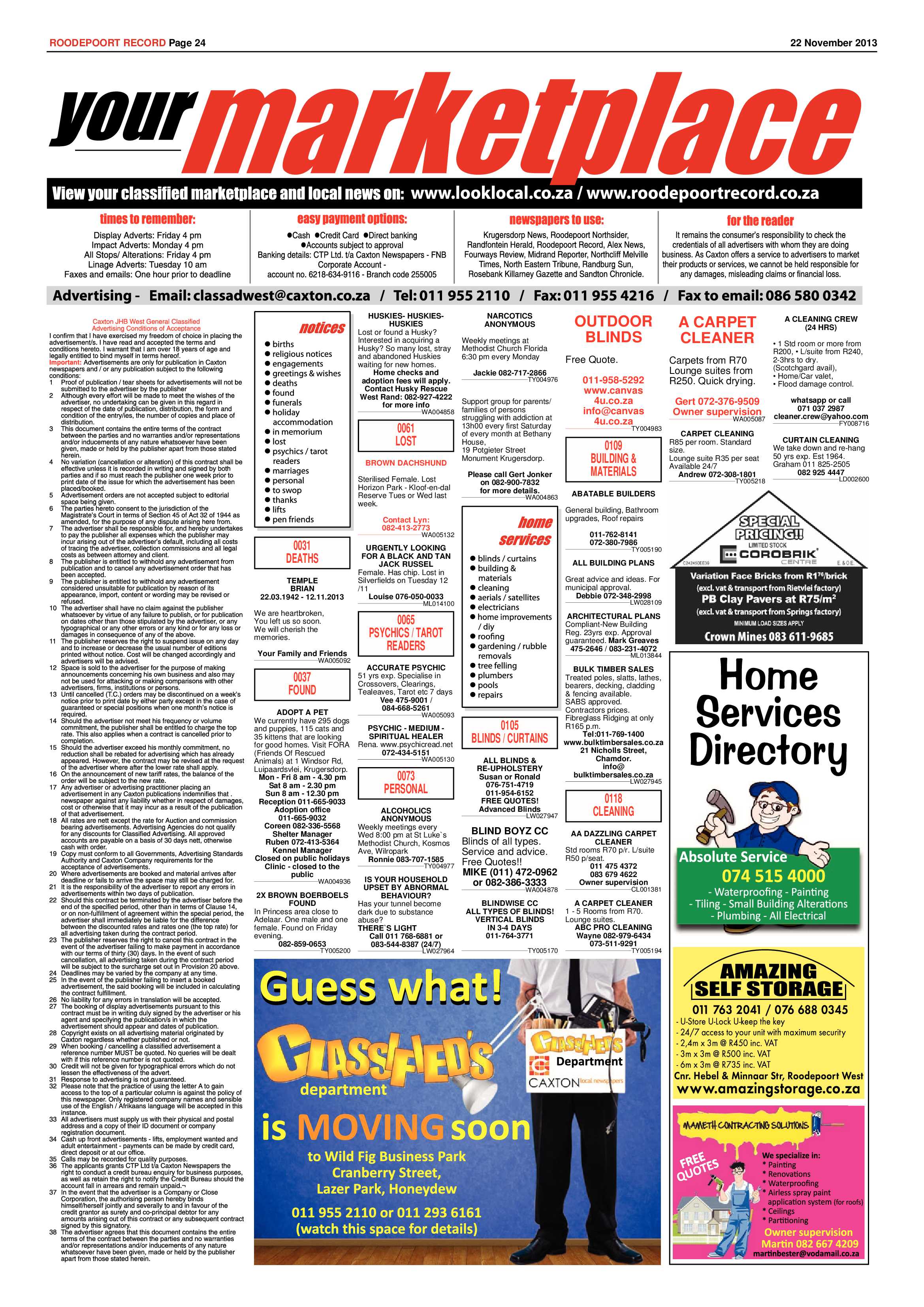 Roodepoort Record 22 November 2013 page 26