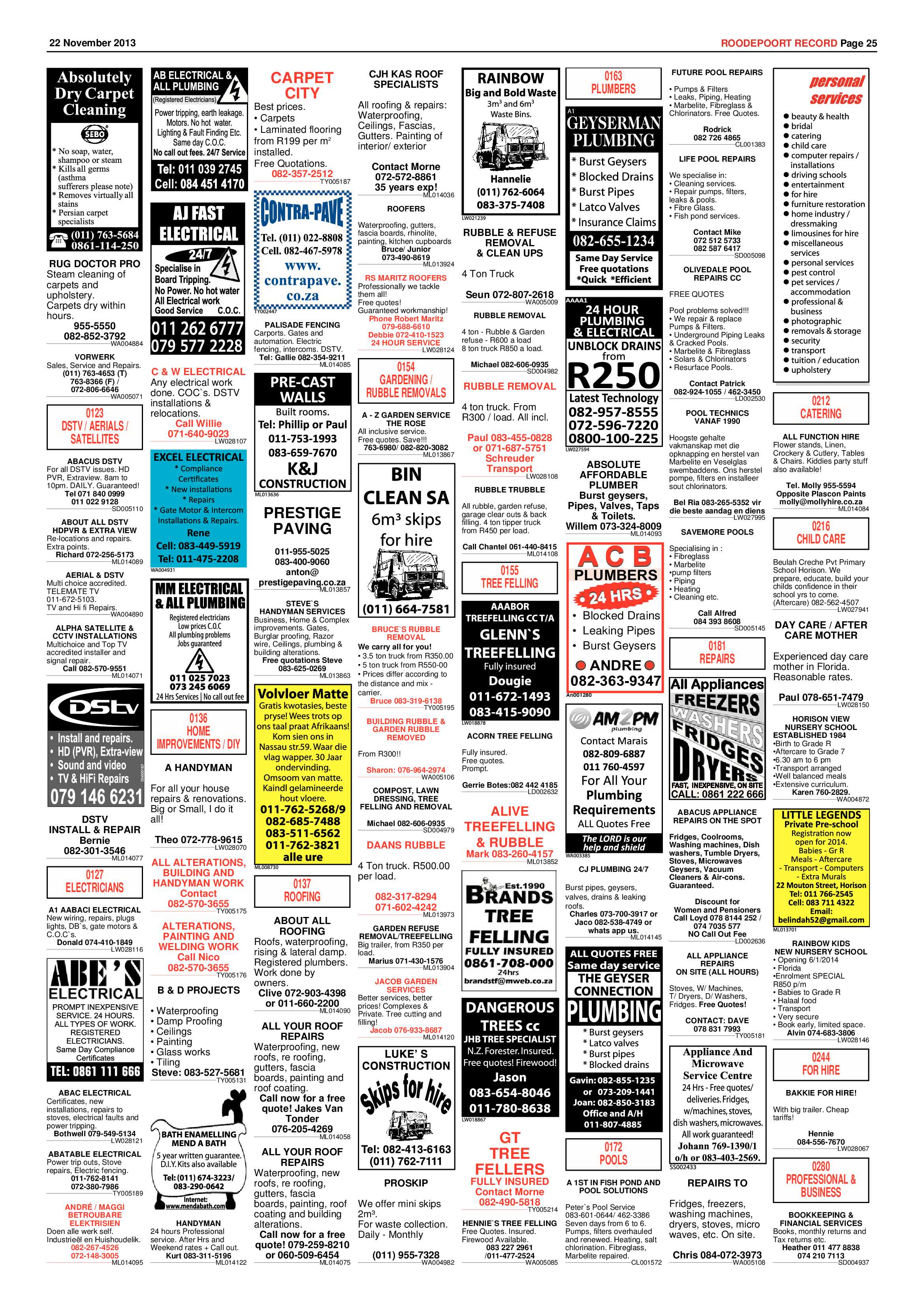 Roodepoort Record 22 November 2013 page 27