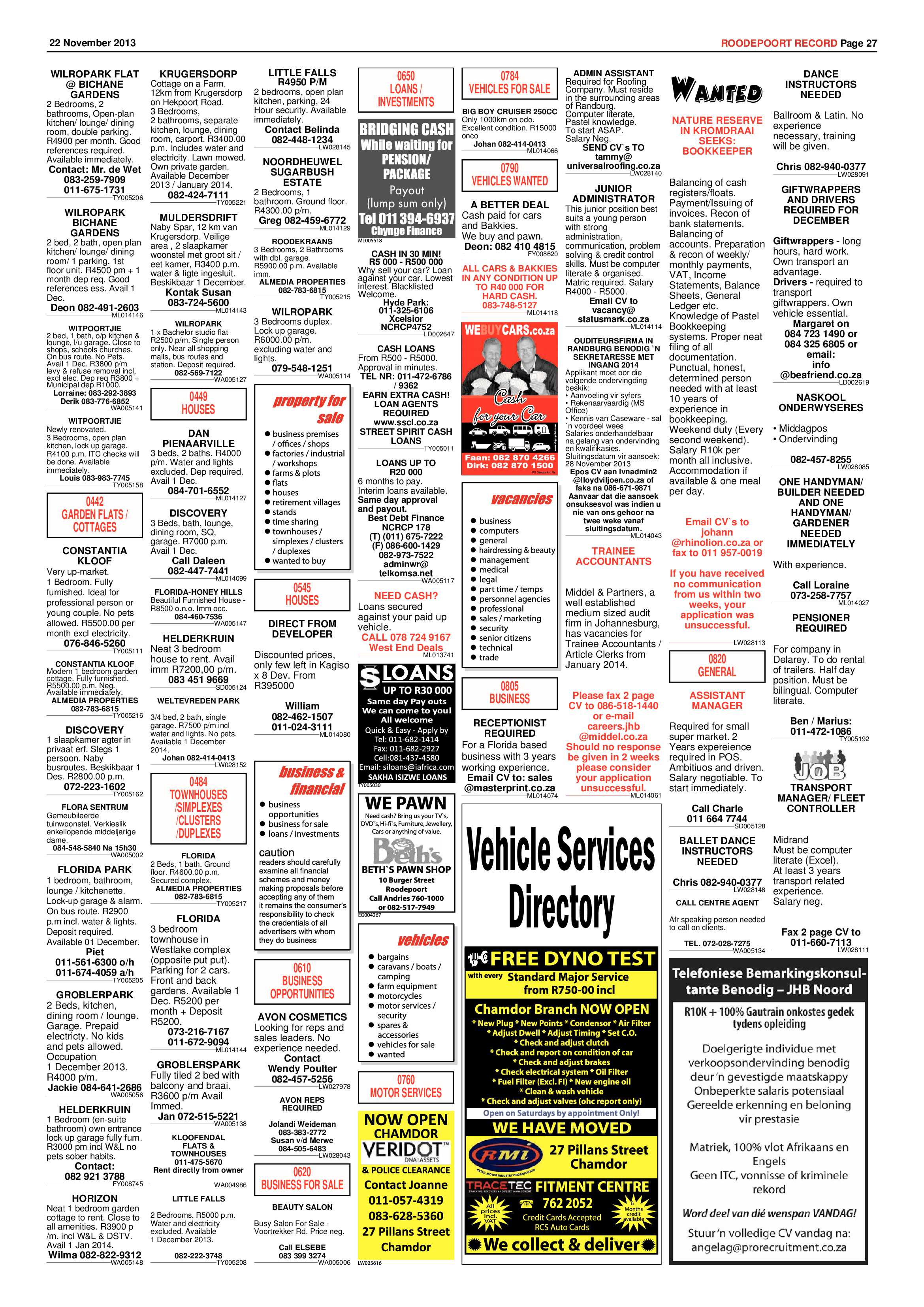 Roodepoort Record 22 November 2013 page 29
