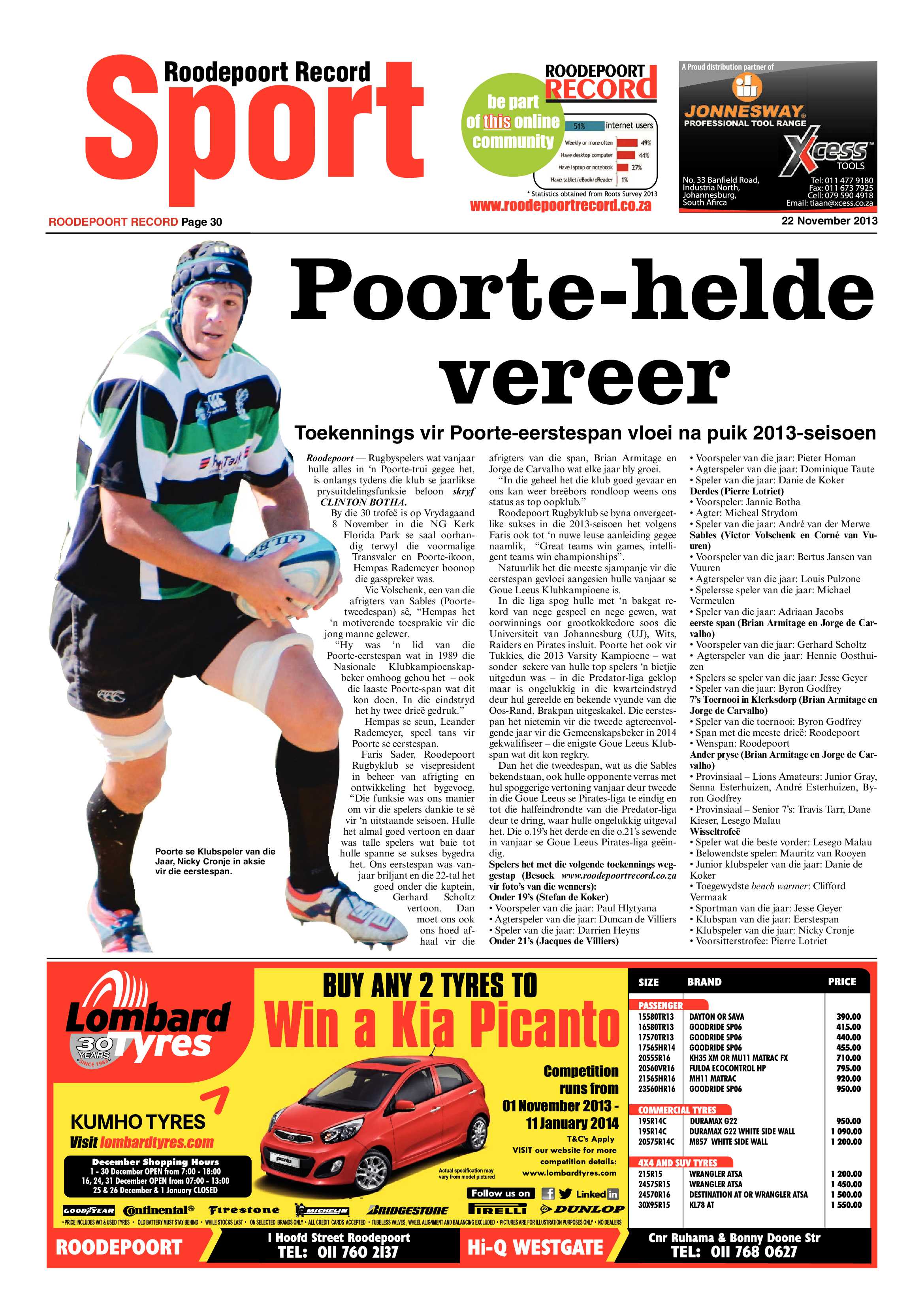 Roodepoort Record 22 November 2013 page 32
