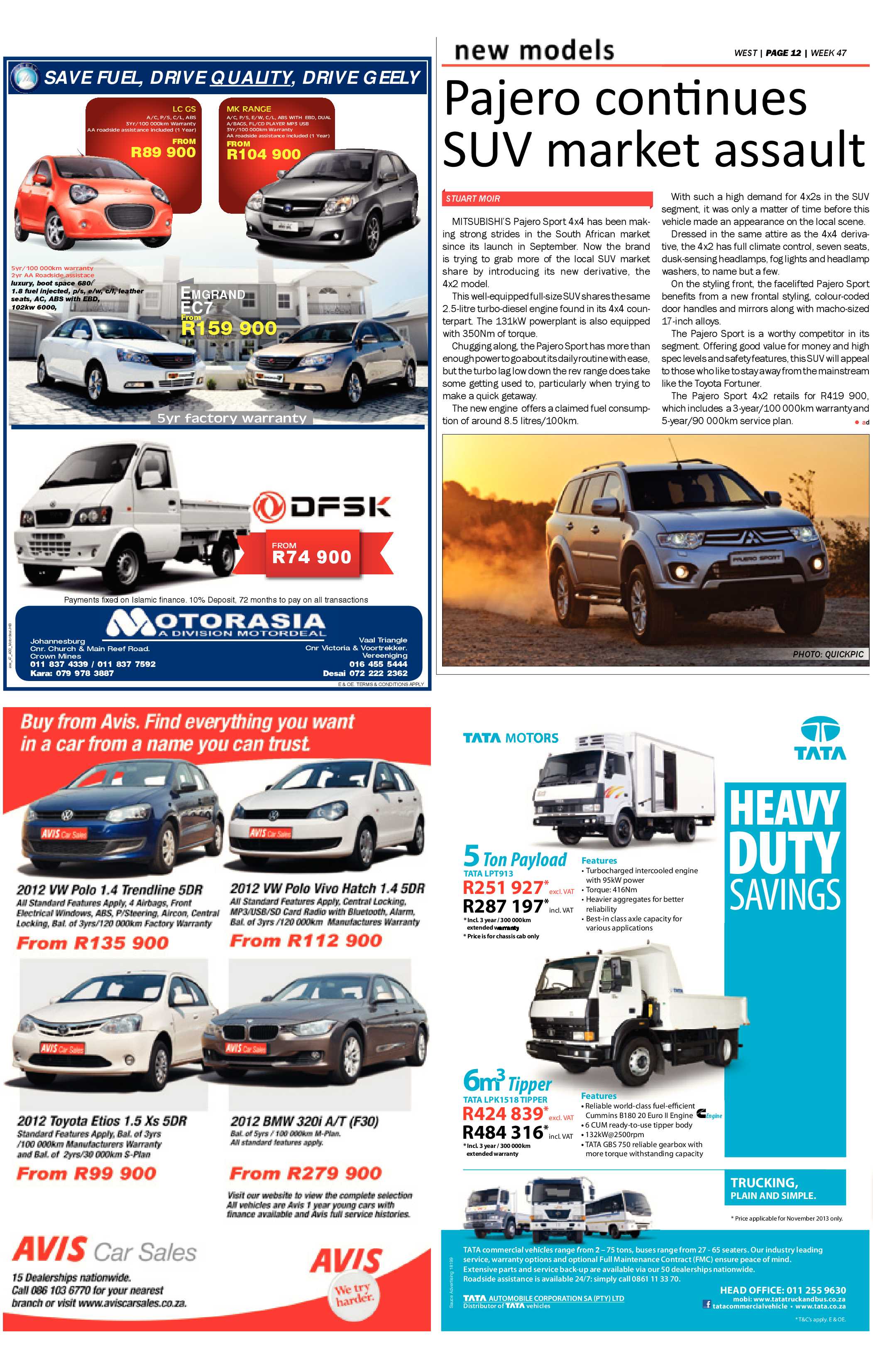 Roodepoort Record 22 November 2013 page 44