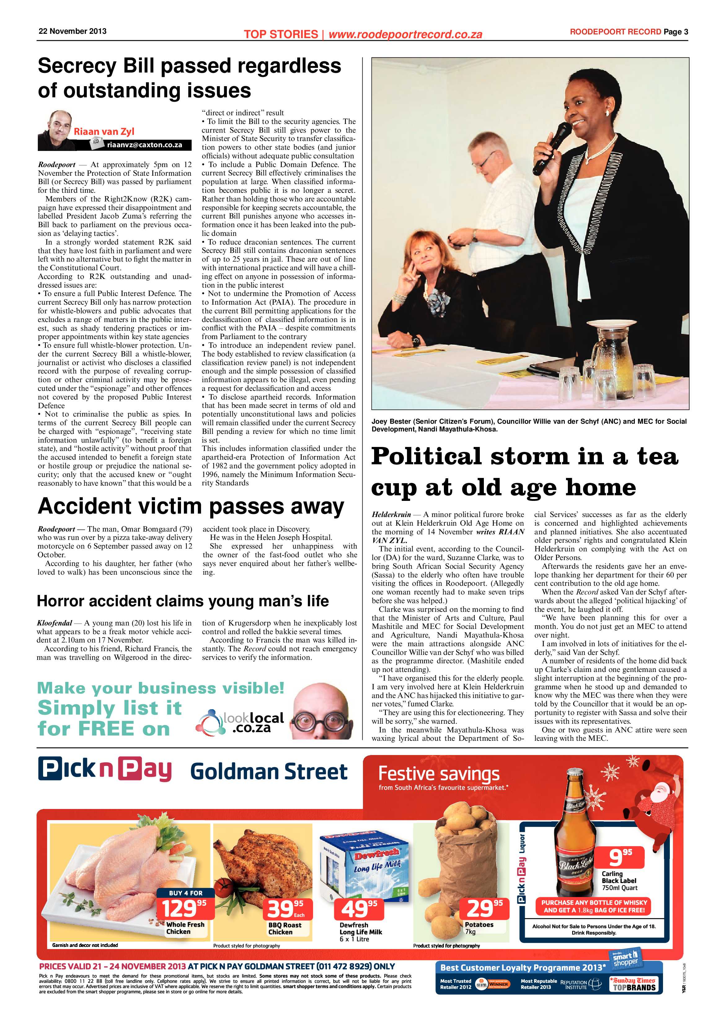 Roodepoort Record 22 November 2013 page 5