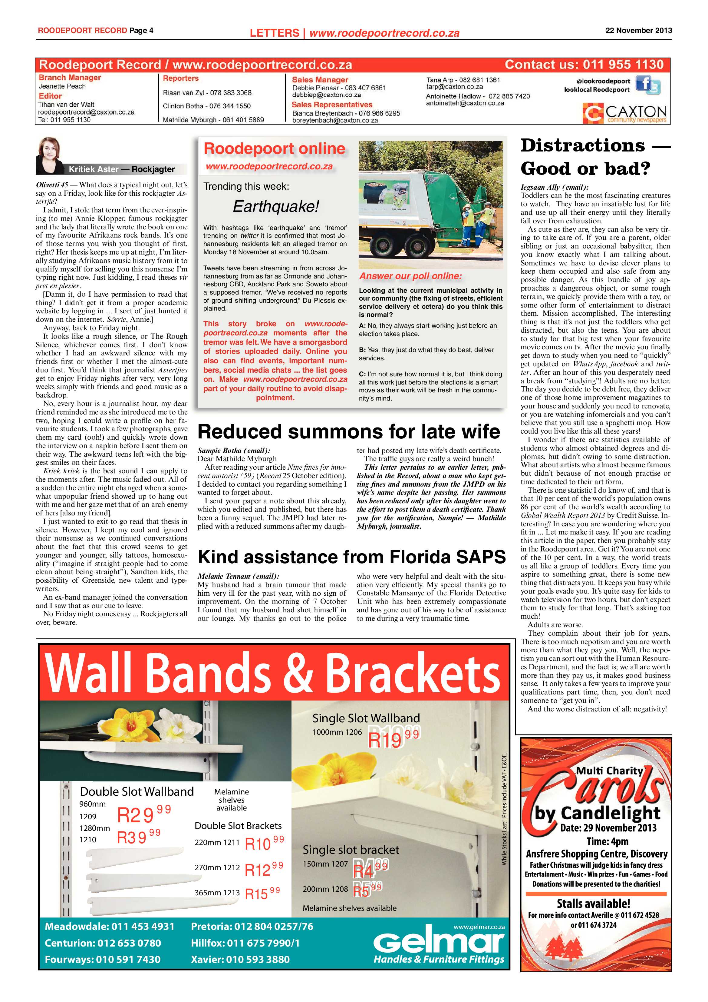 Roodepoort Record 22 November 2013 page 6