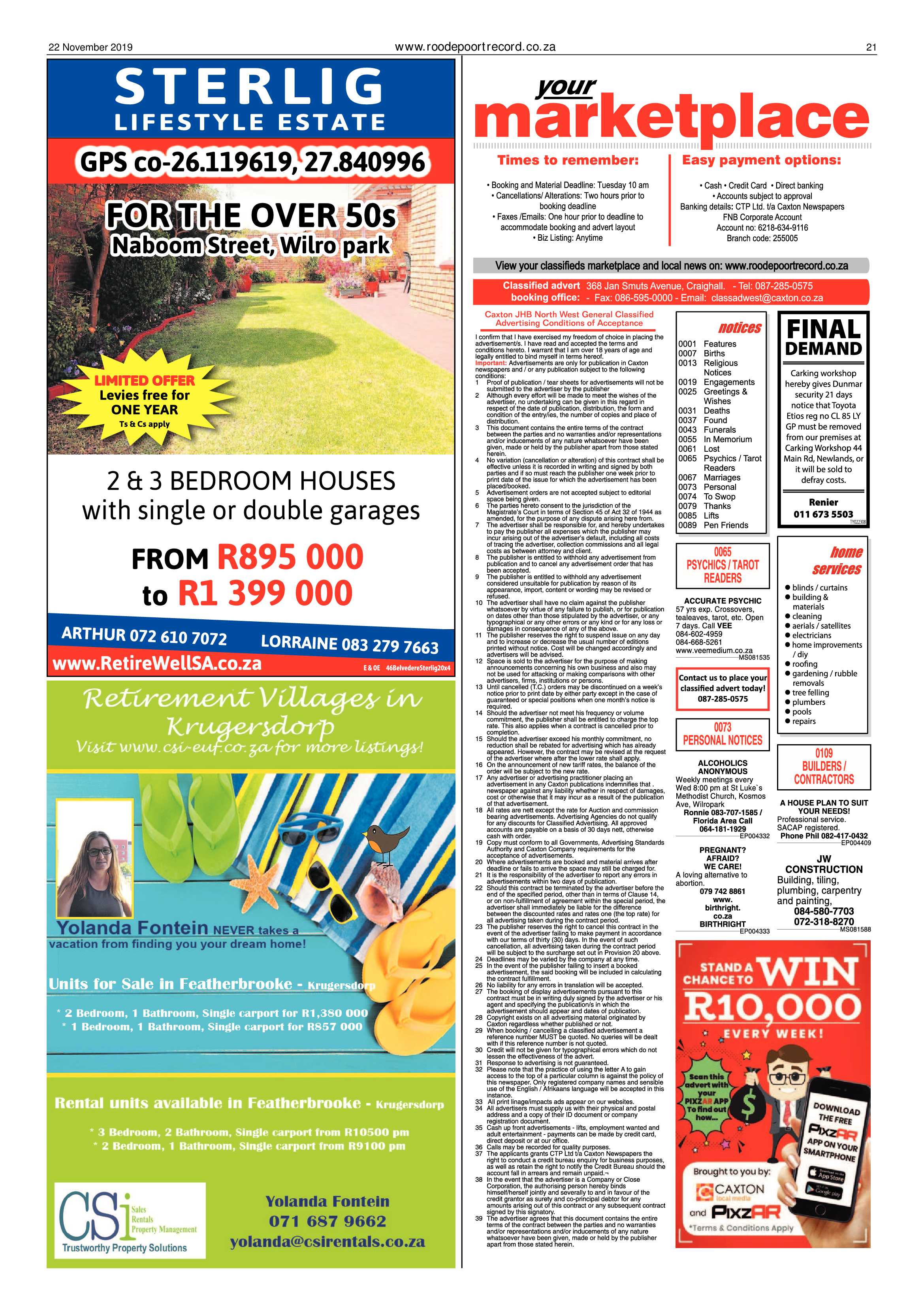 Roodepoort Record 22 November 2019 page 21
