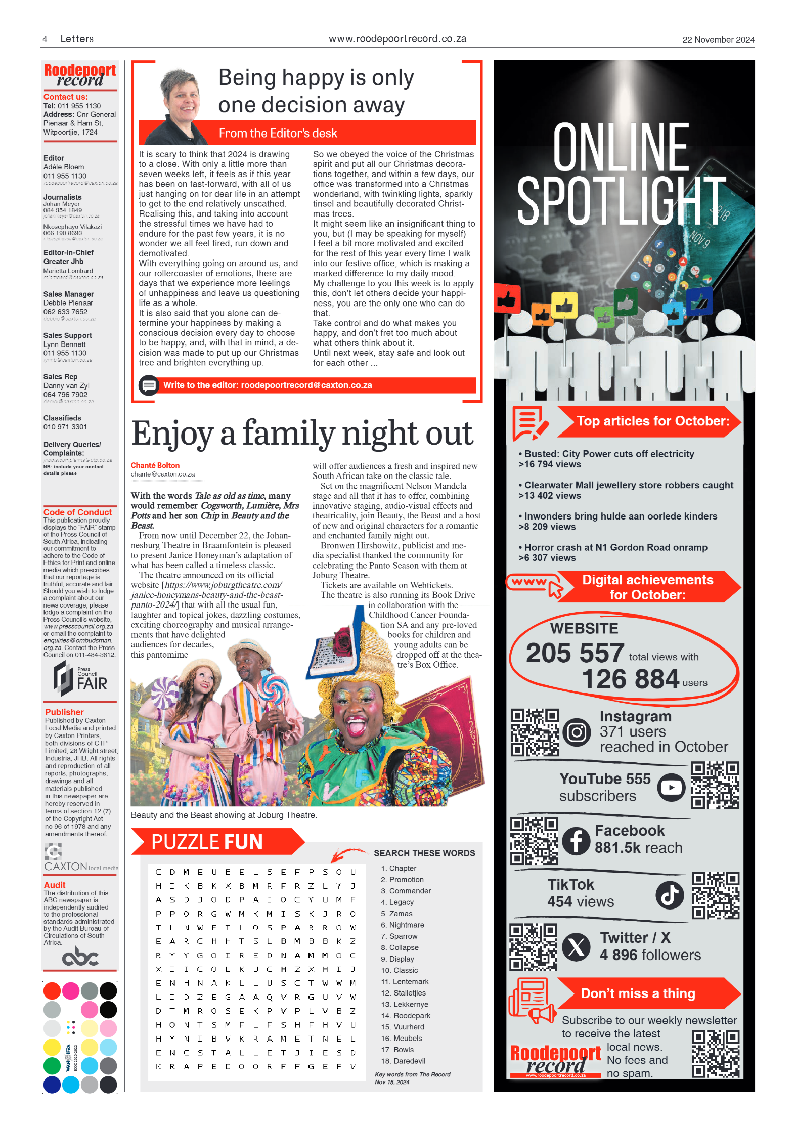 Roodepoort Record 22 November 2023 page 4