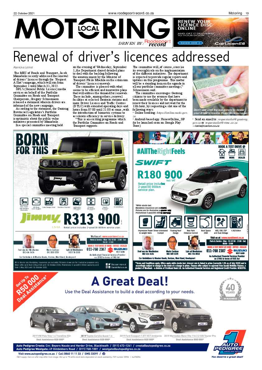 Roodepoort Record 22 October 2021 page 13