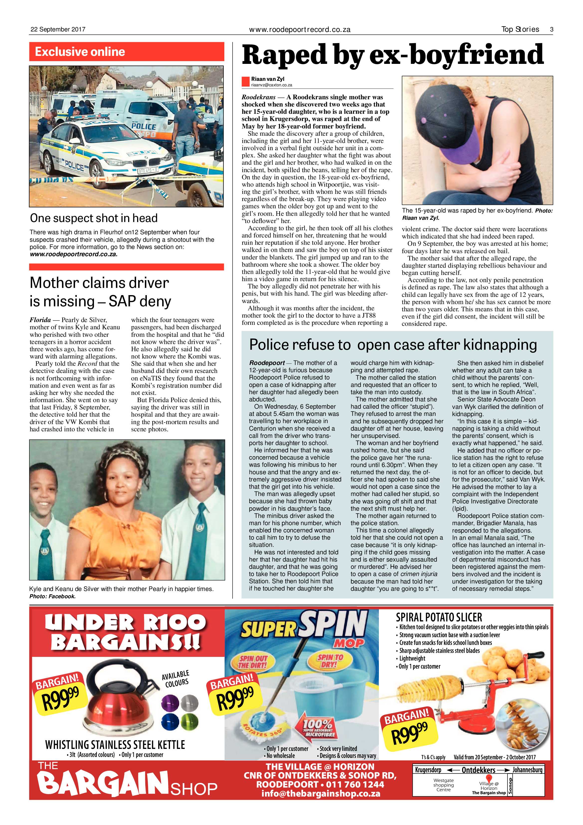 Roodepoort Record 22 September 2017 page 3