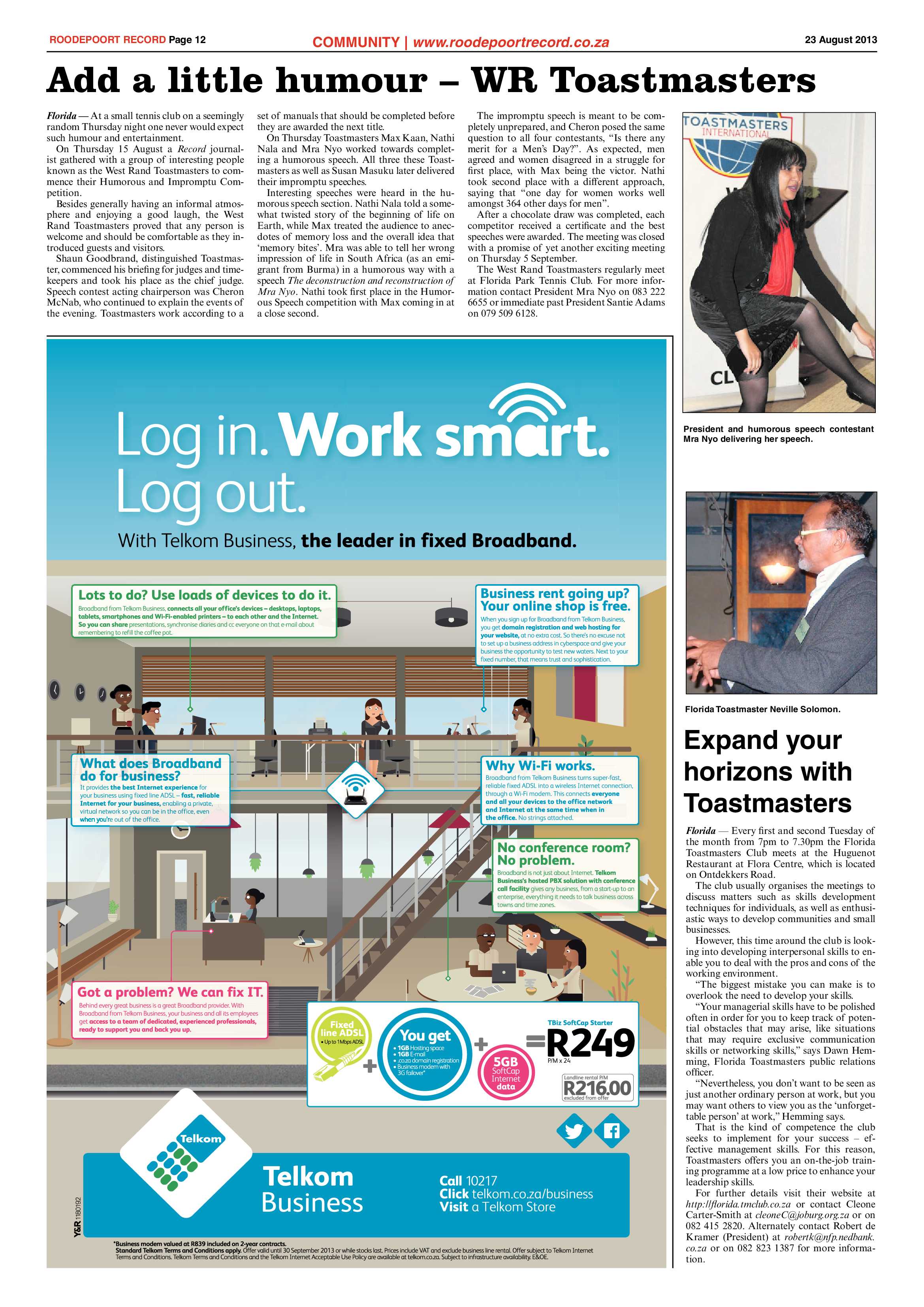 Roodepoort Record 23 August 2013 page 12