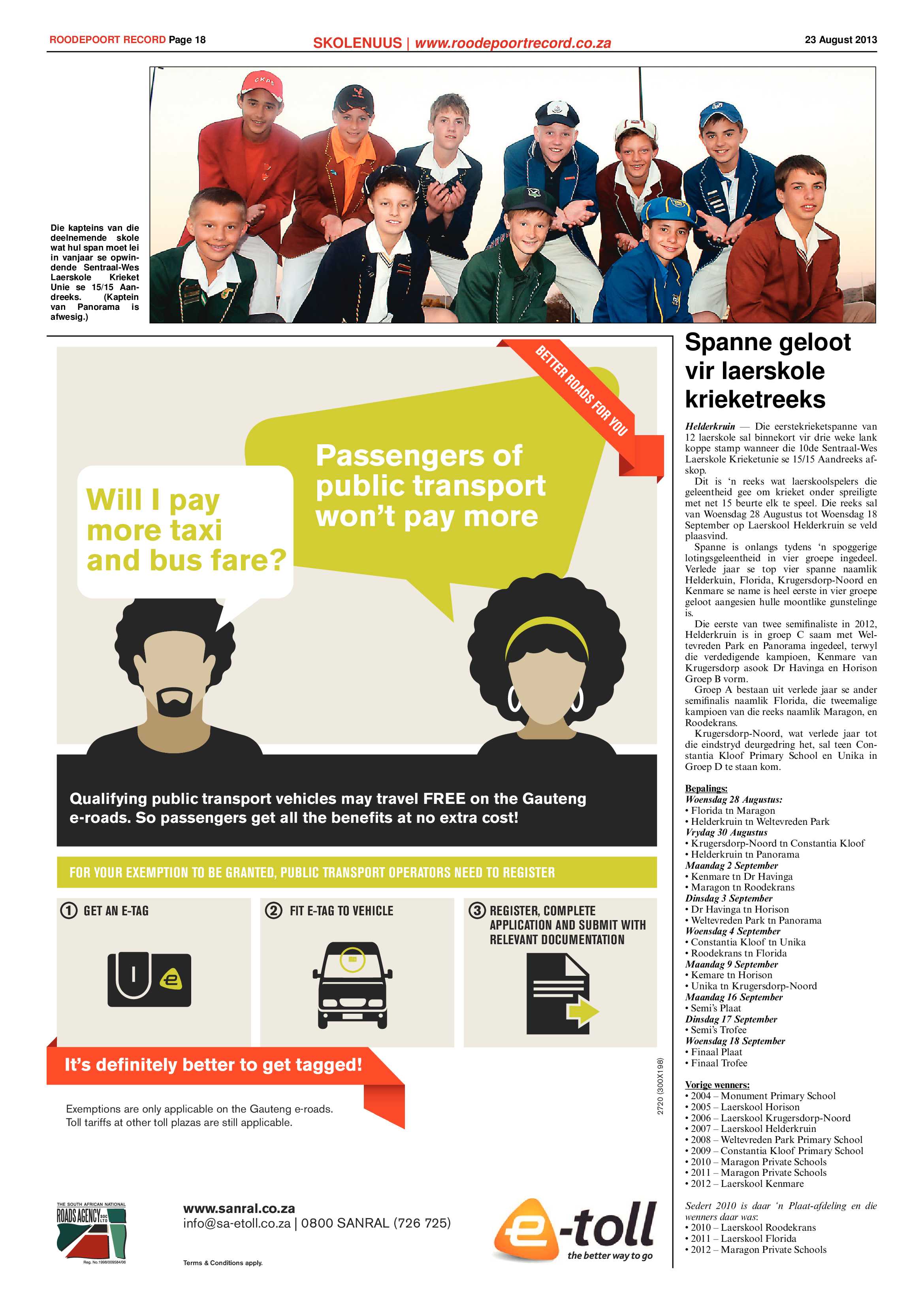 Roodepoort Record 23 August 2013 page 18