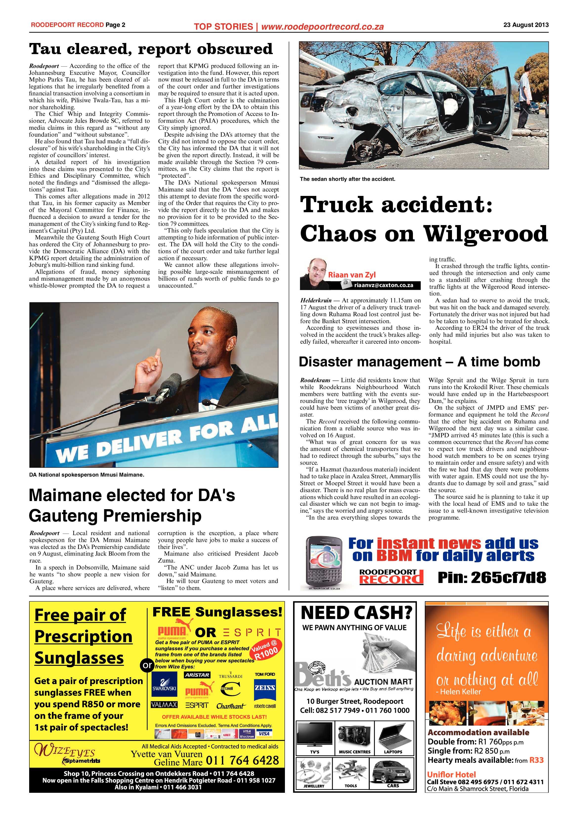 Roodepoort Record 23 August 2013 page 2