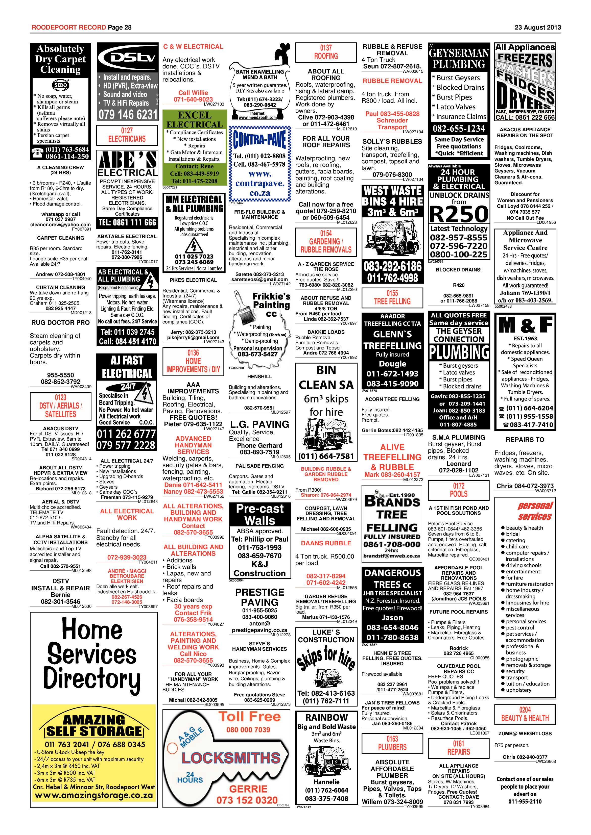 Roodepoort Record 23 August 2013 page 28