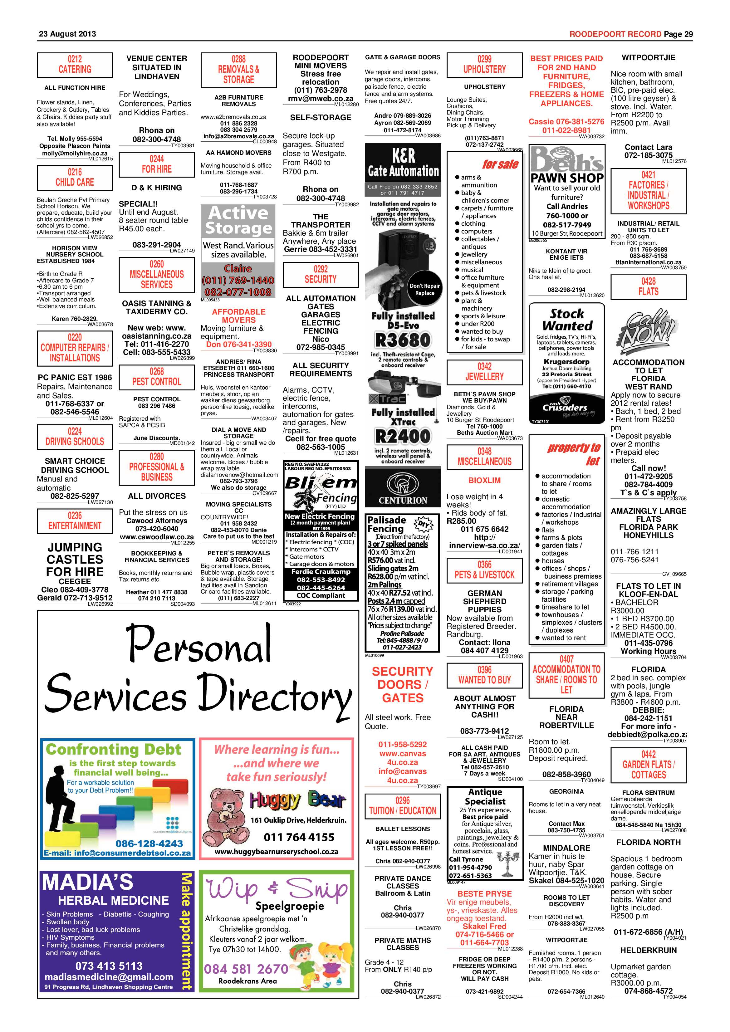 Roodepoort Record 23 August 2013 page 29