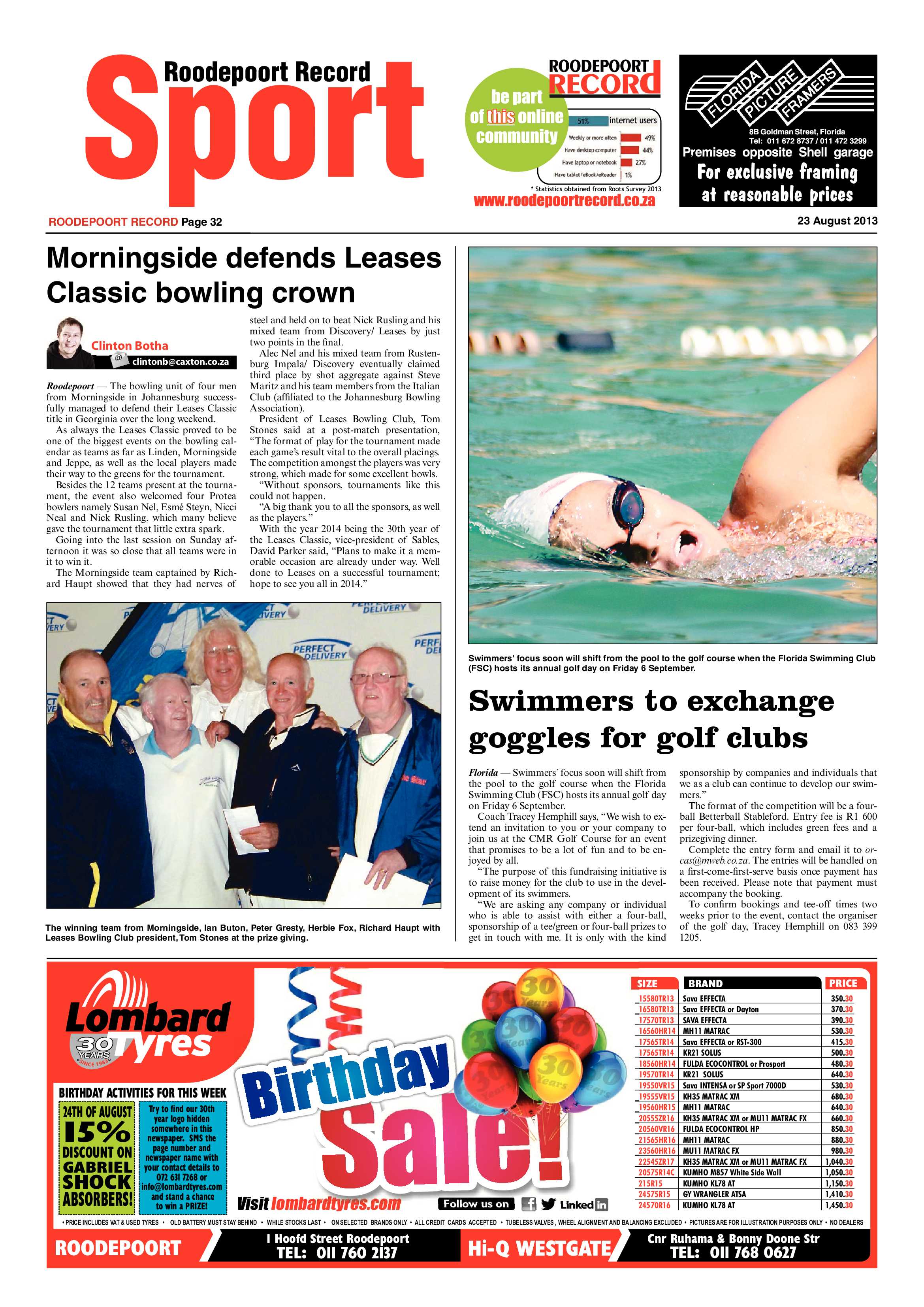 Roodepoort Record 23 August 2013 page 32