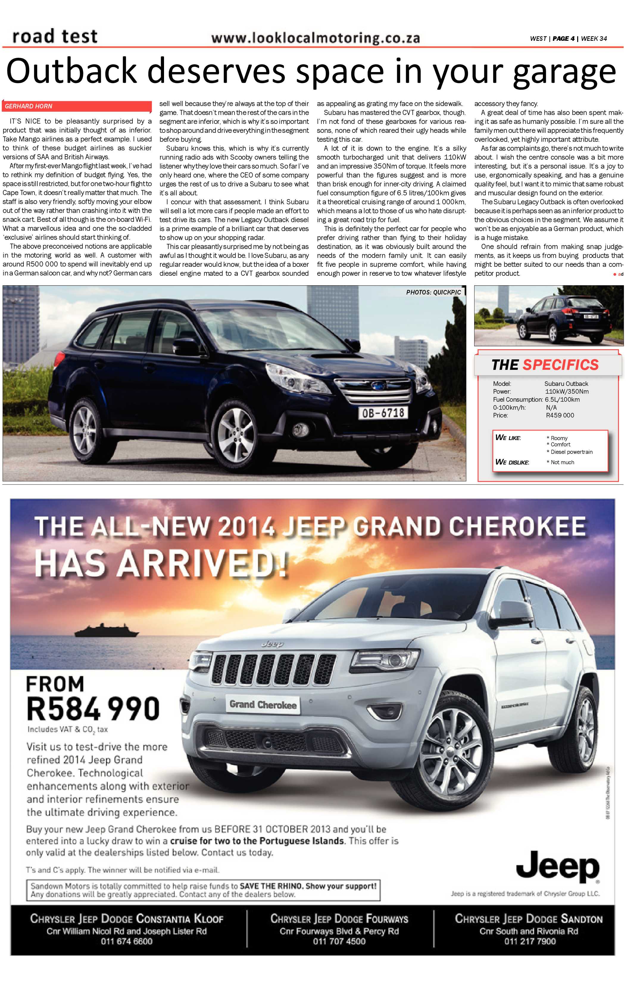 Roodepoort Record 23 August 2013 page 36