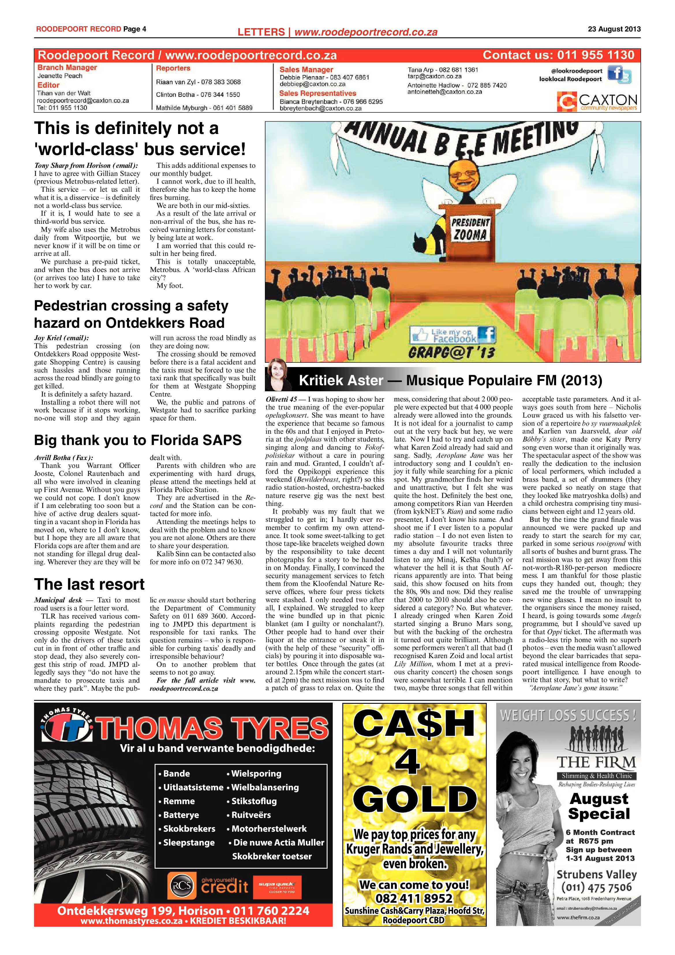 Roodepoort Record 23 August 2013 page 4