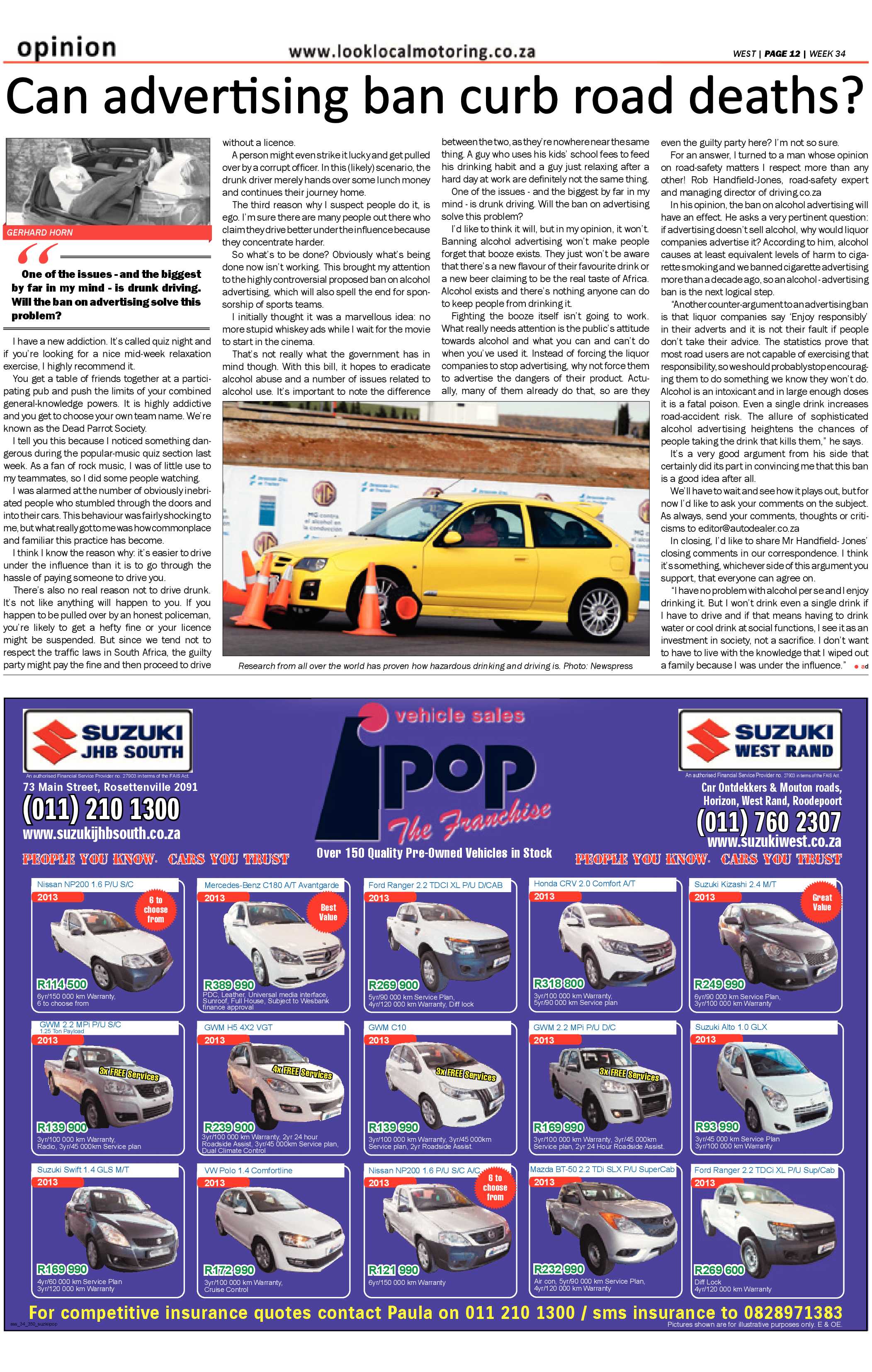 Roodepoort Record 23 August 2013 page 44