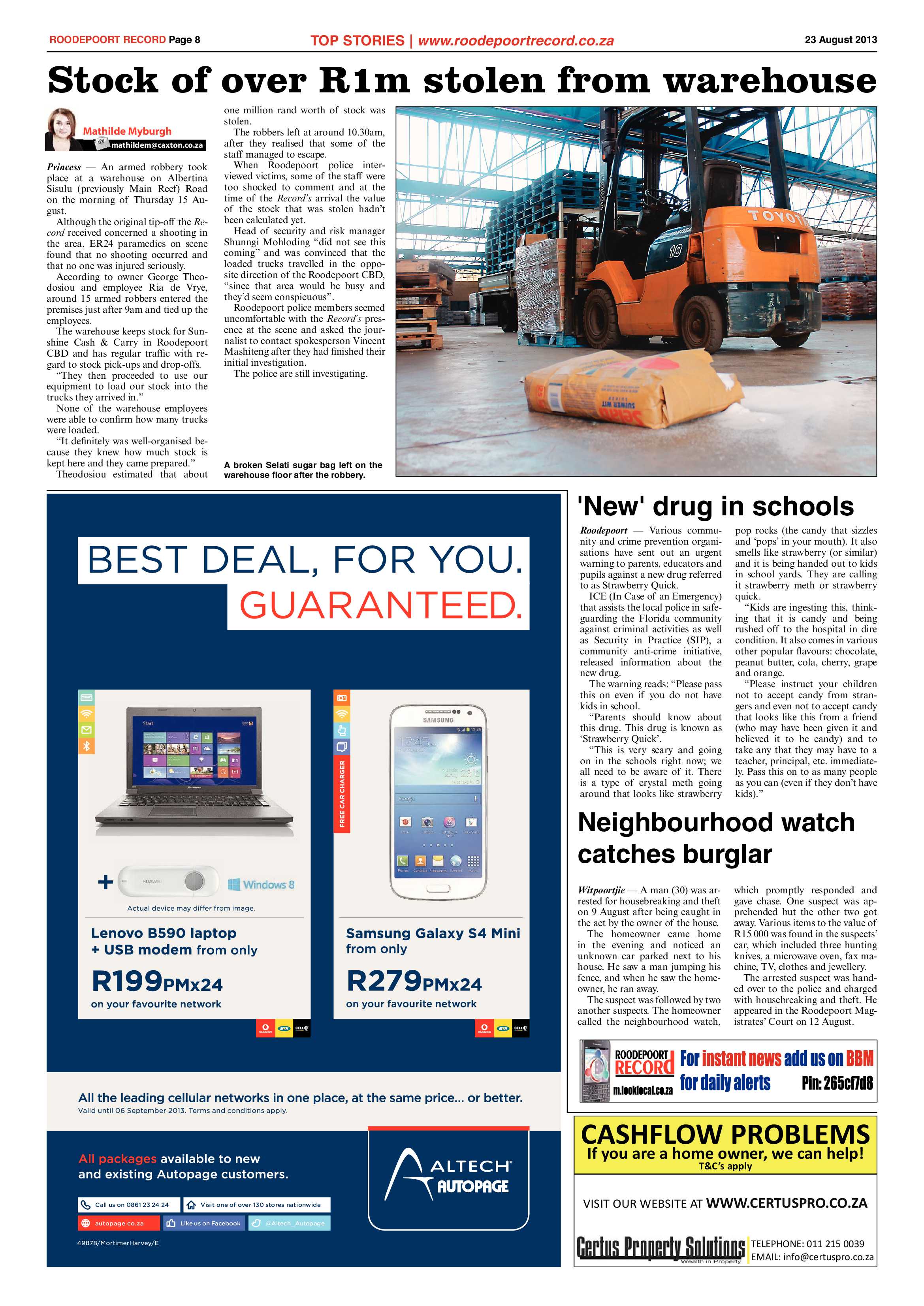 Roodepoort Record 23 August 2013 page 8