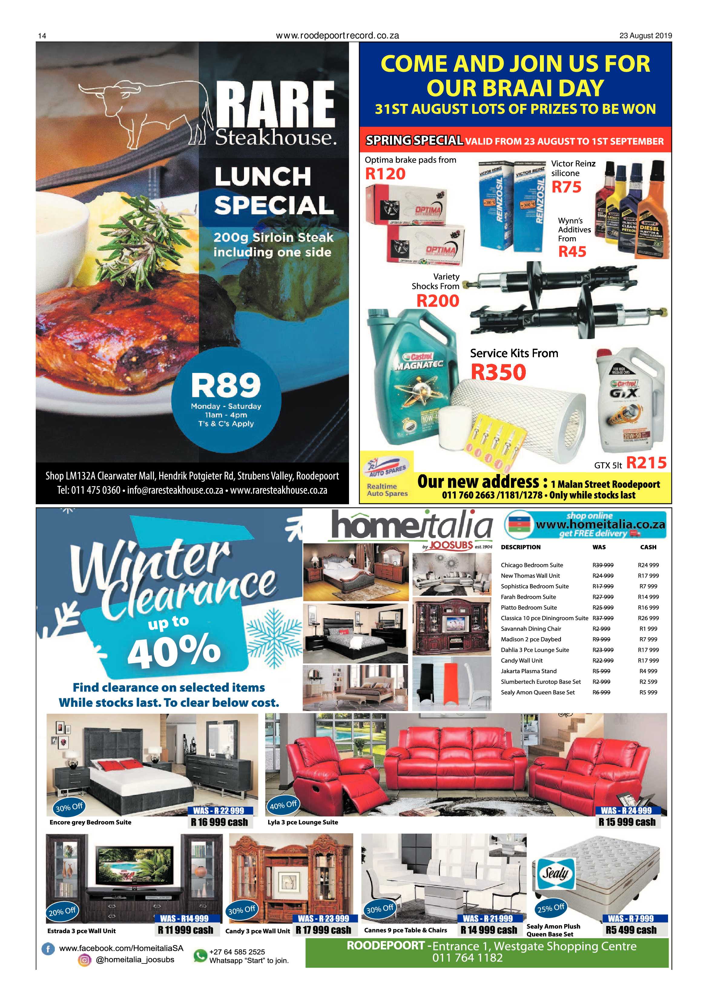 Roodepoort Record 23 August 2019 page 14