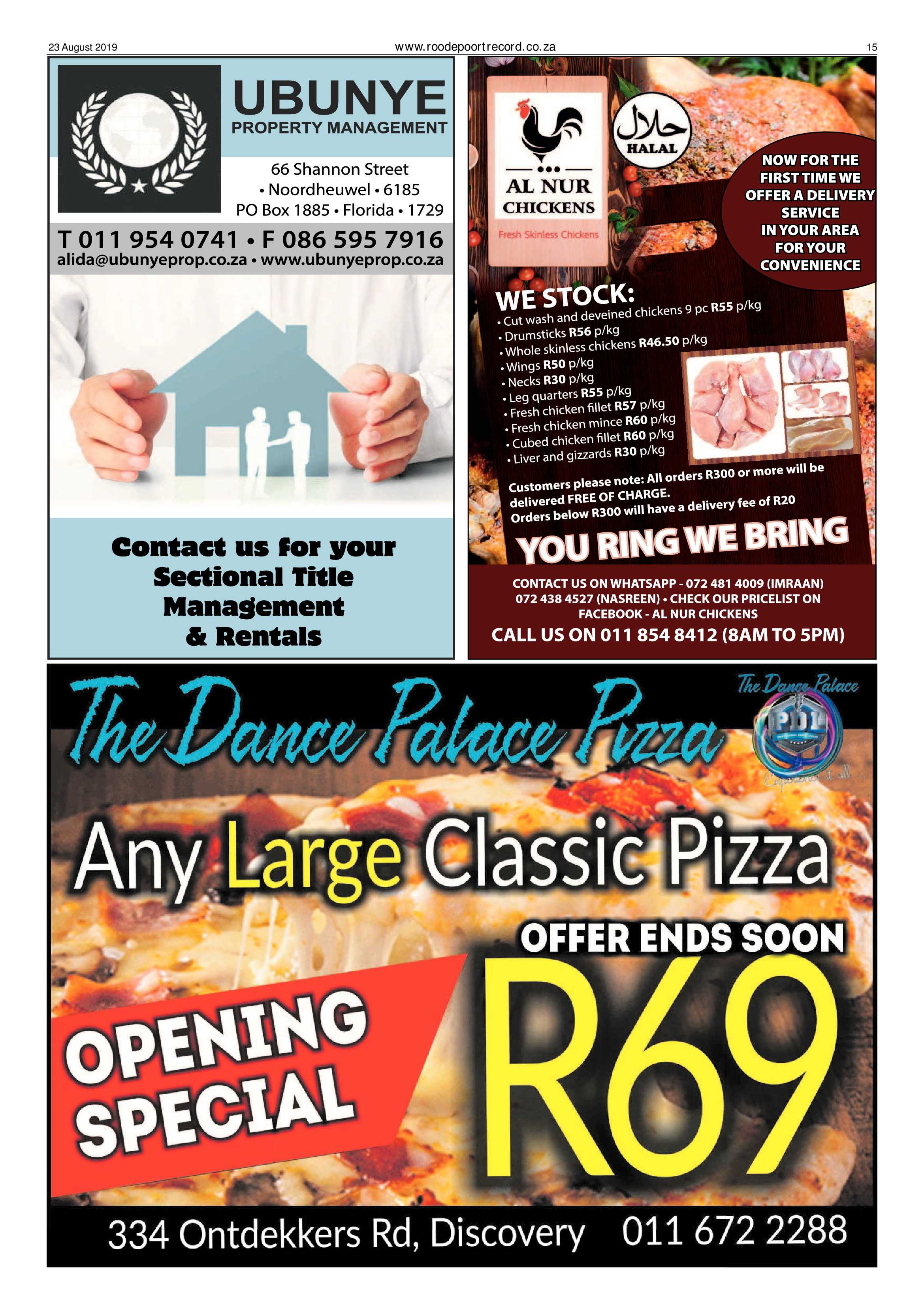 Roodepoort Record 23 August 2019 page 15