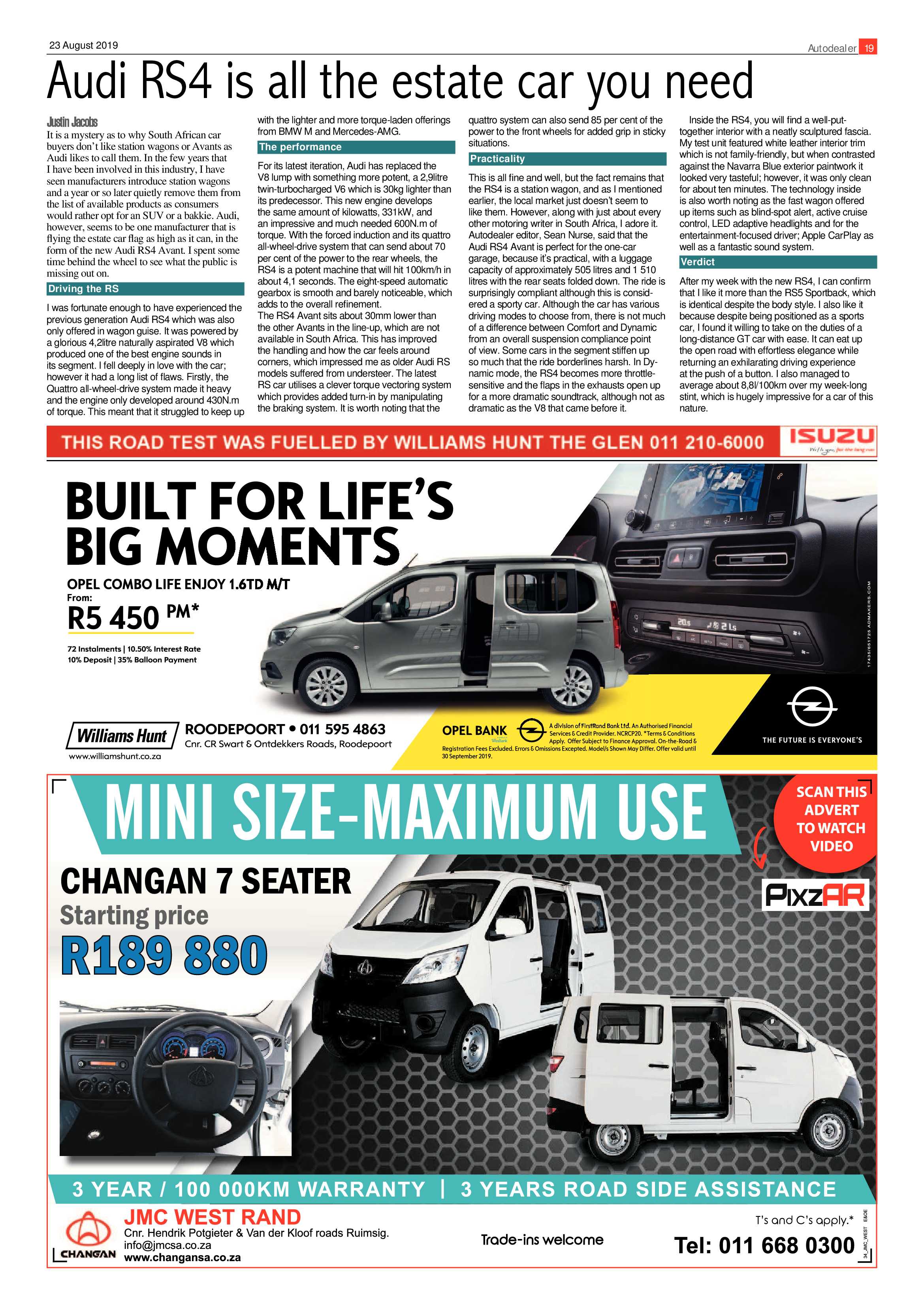 Roodepoort Record 23 August 2019 page 19