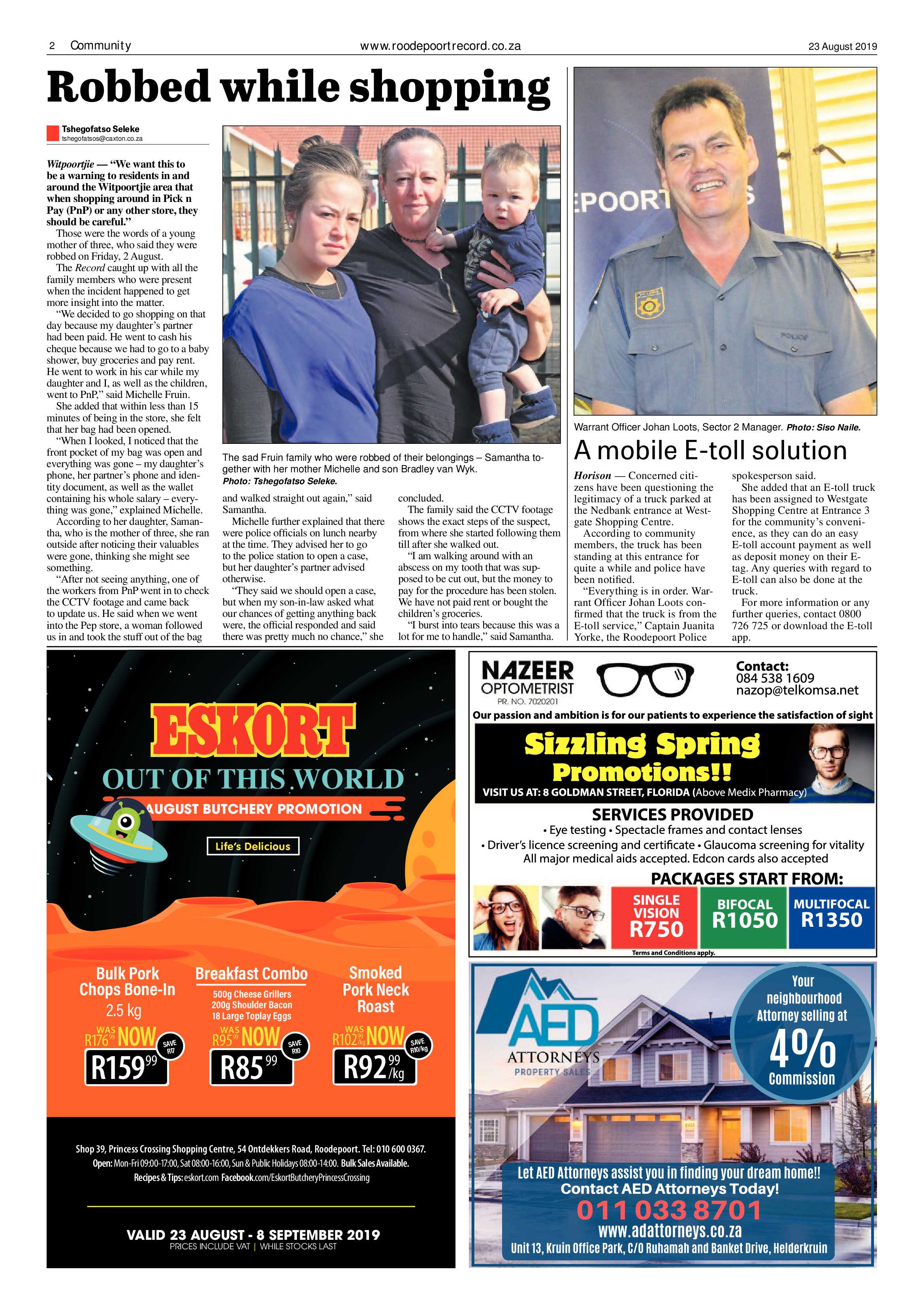 Roodepoort Record 23 August 2019 page 2
