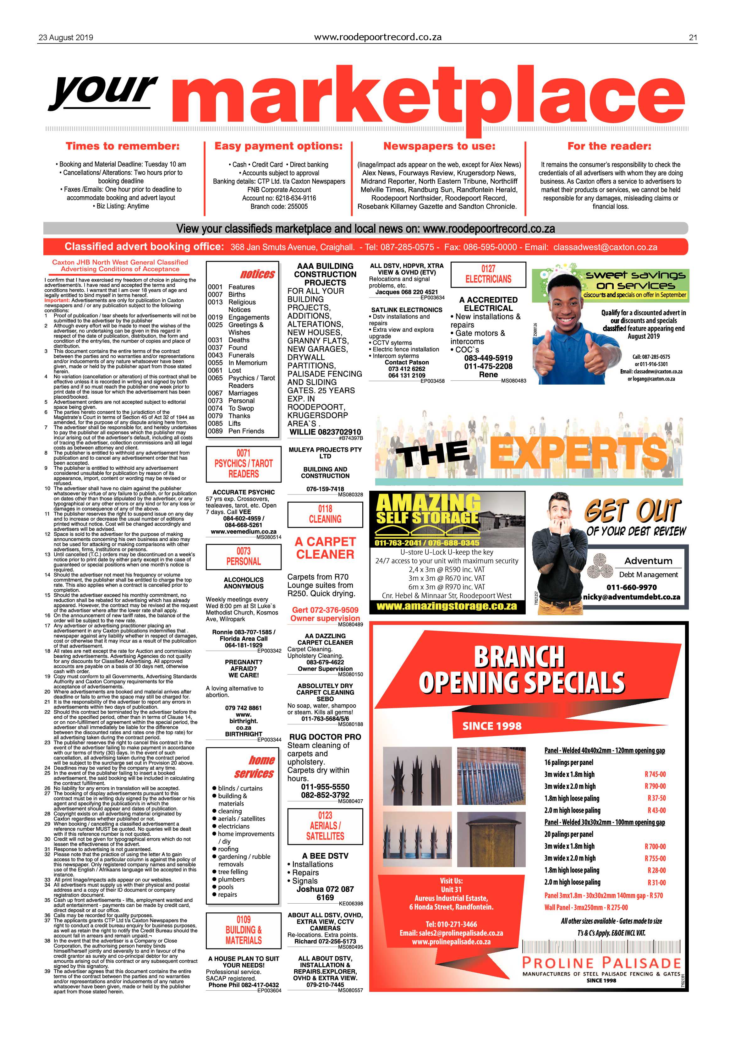 Roodepoort Record 23 August 2019 page 21