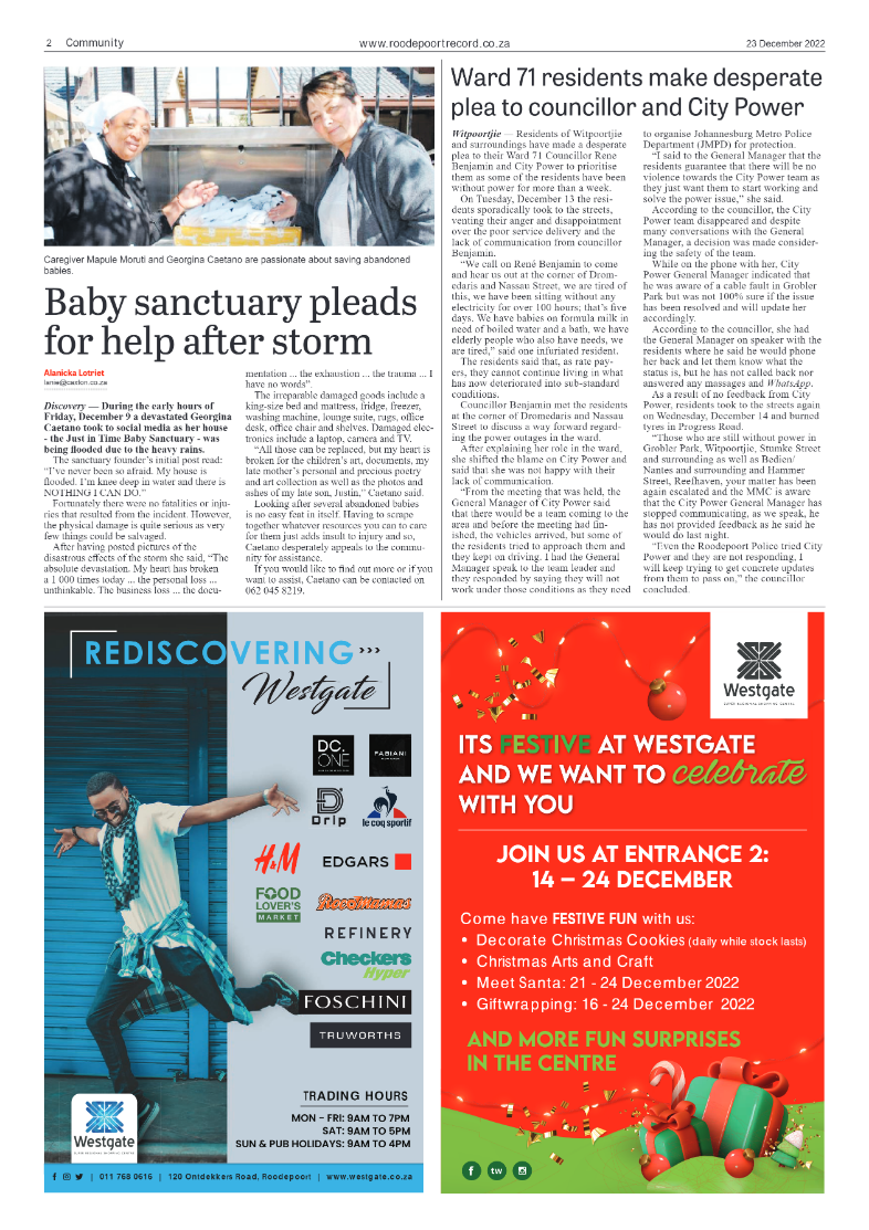 Roodepoort Record 23 December 2022 page 2