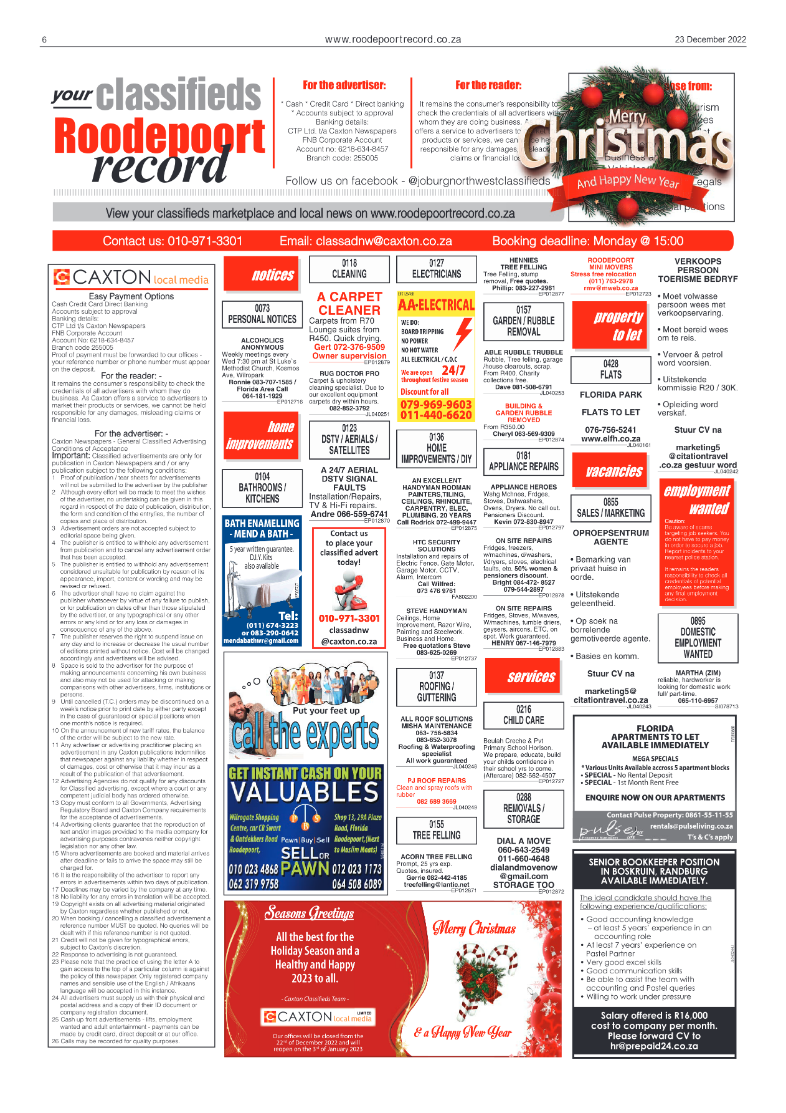 Roodepoort Record 23 December 2022 page 6