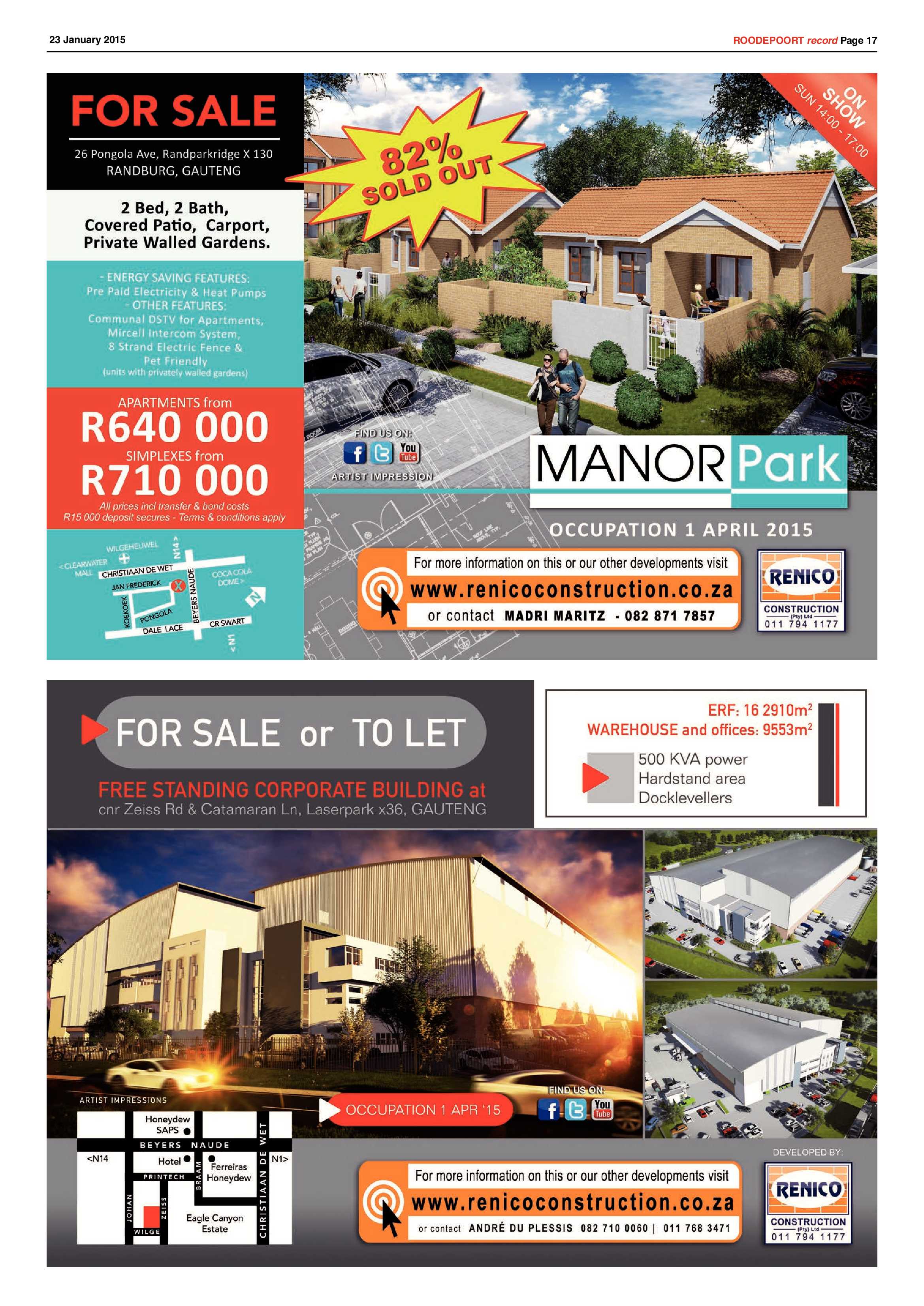 Roodepoort Record 23 January 2015 page 17