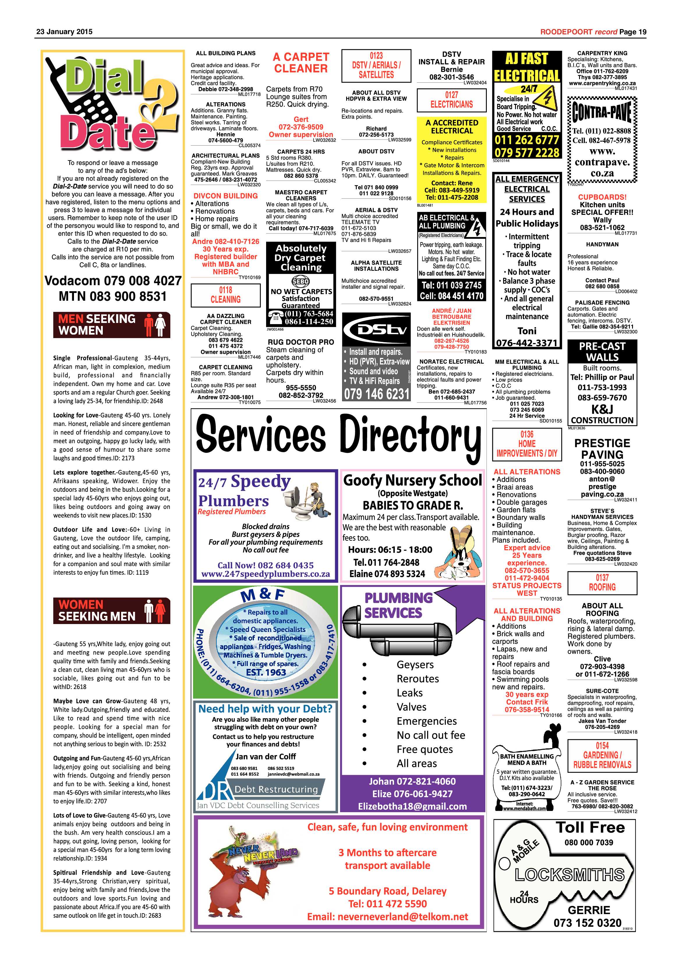 Roodepoort Record 23 January 2015 page 19