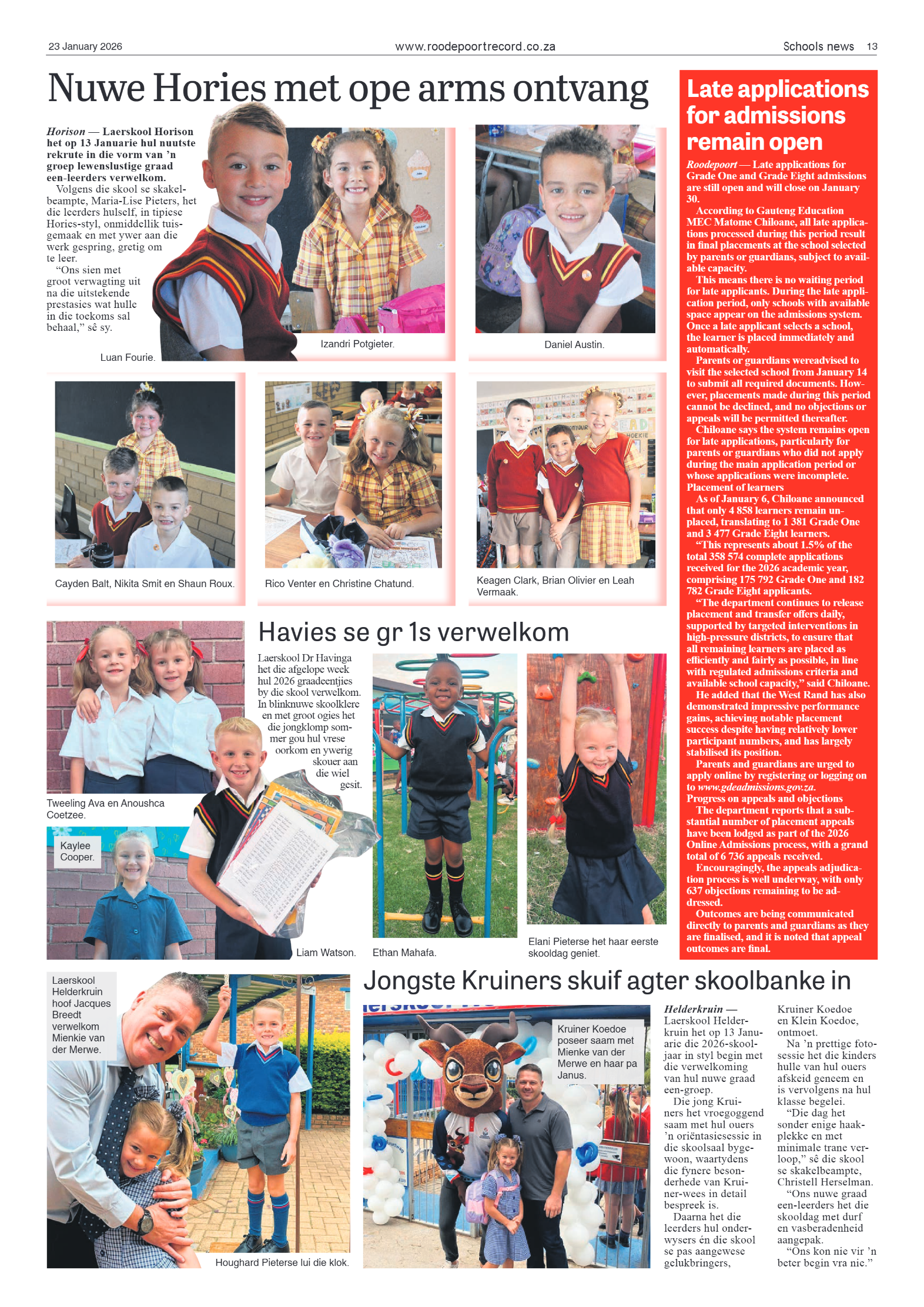 Roodepoort Record 23 January 2026 page 13