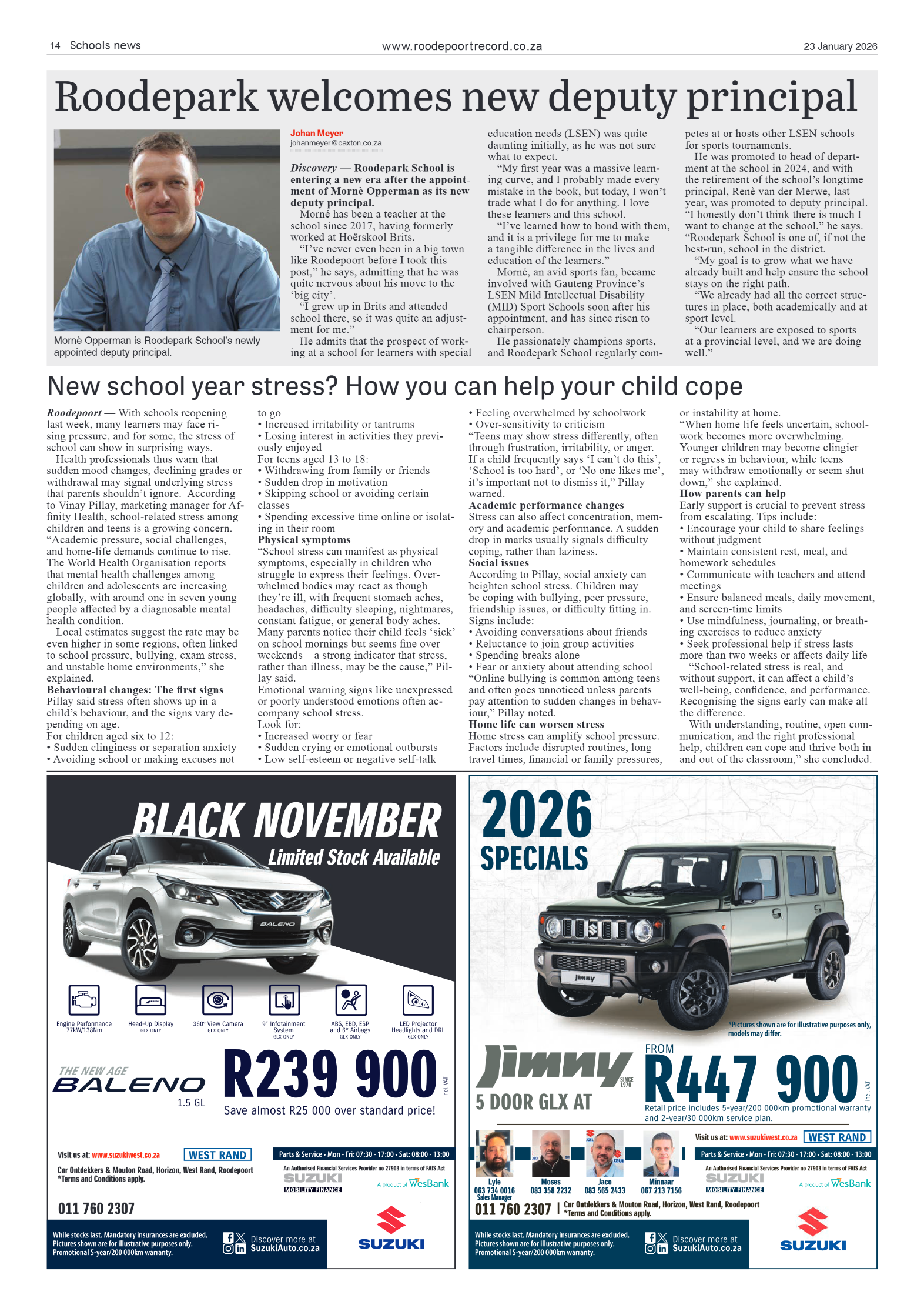 Roodepoort Record 23 January 2026 page 14