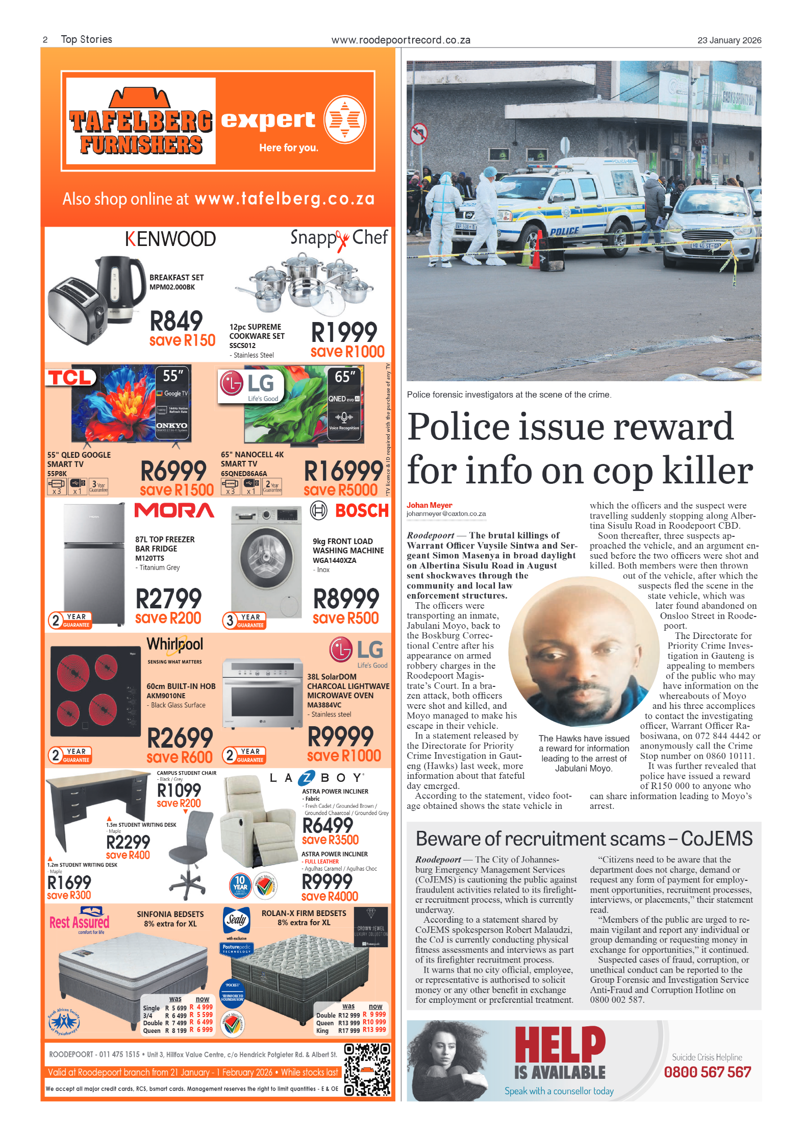 Roodepoort Record 23 January 2026 page 2