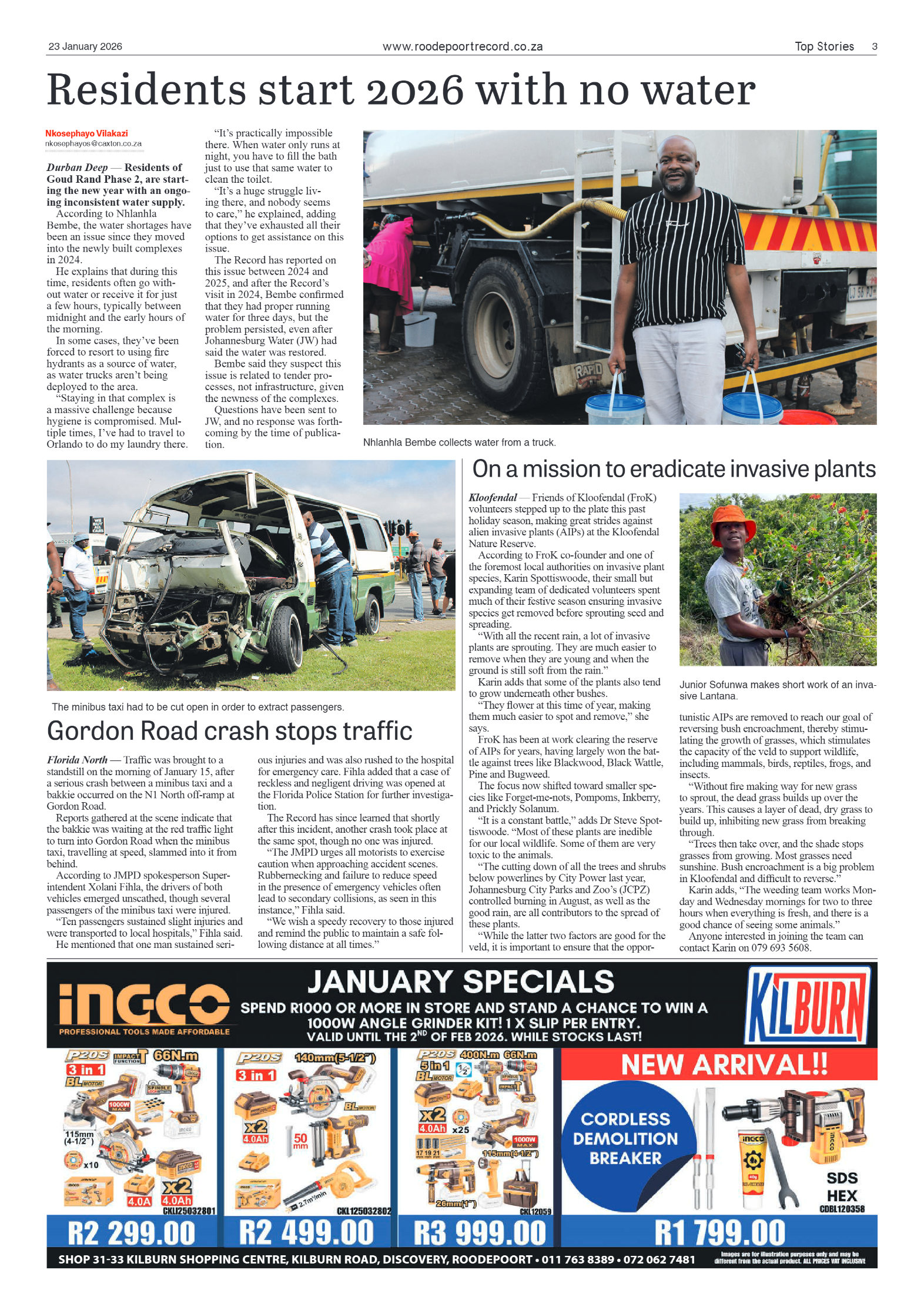 Roodepoort Record 23 January 2026 page 3
