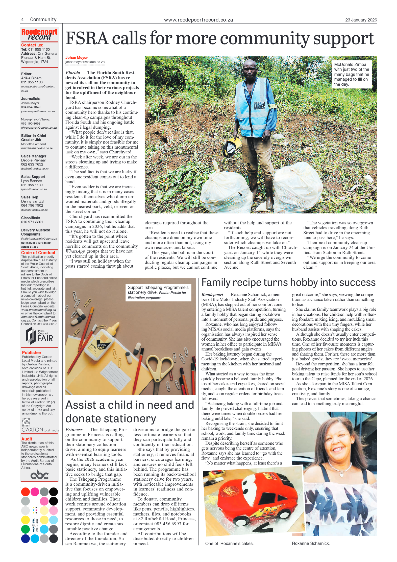 Roodepoort Record 23 January 2026 page 4