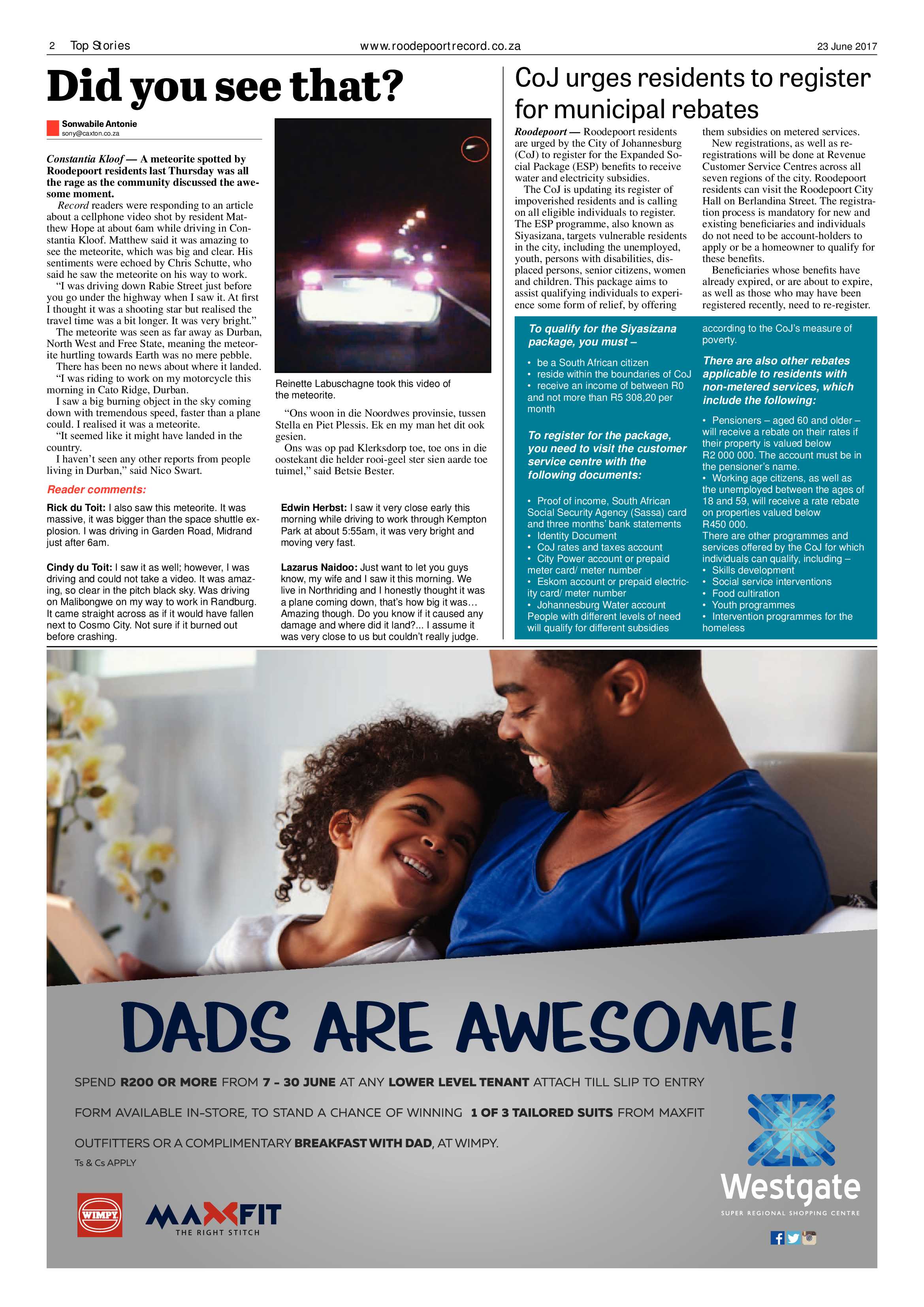 Roodepoort Record 23 June 2017 page 2
