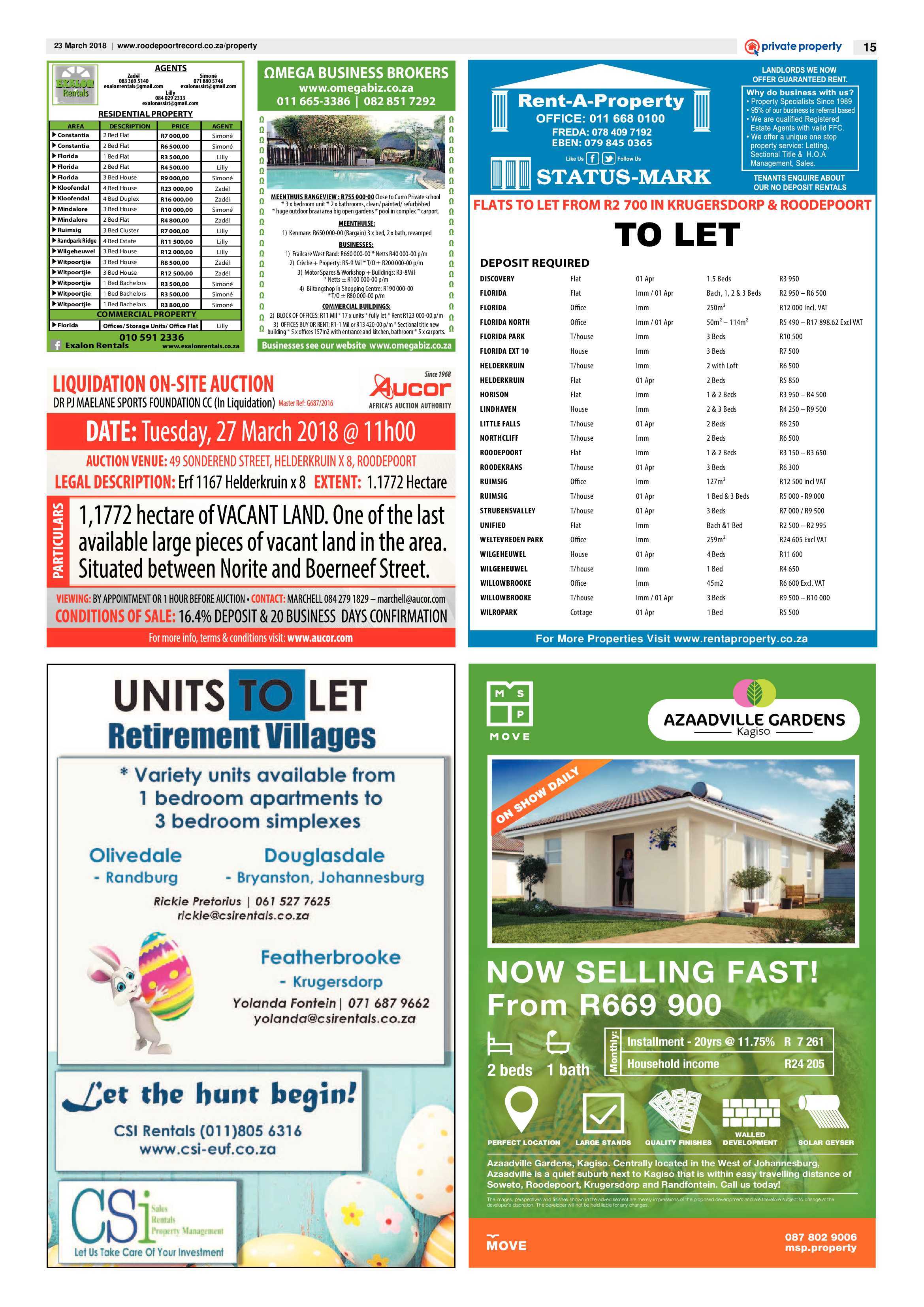 Roodepoort Record 23 March 2018 page 15