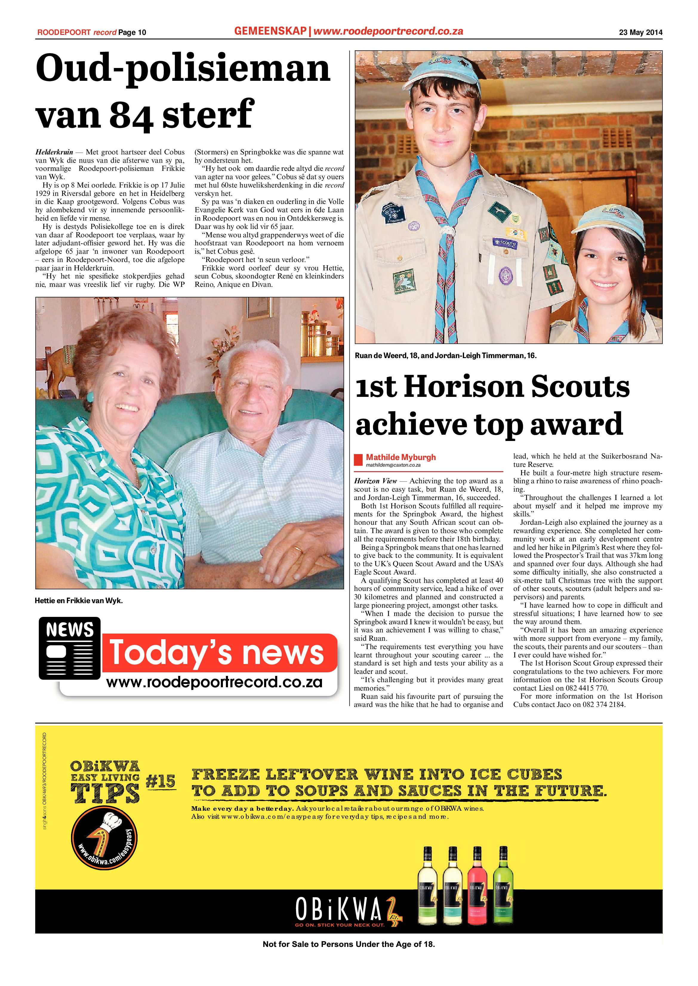 Roodepoort Record 23 May 2014 page 10