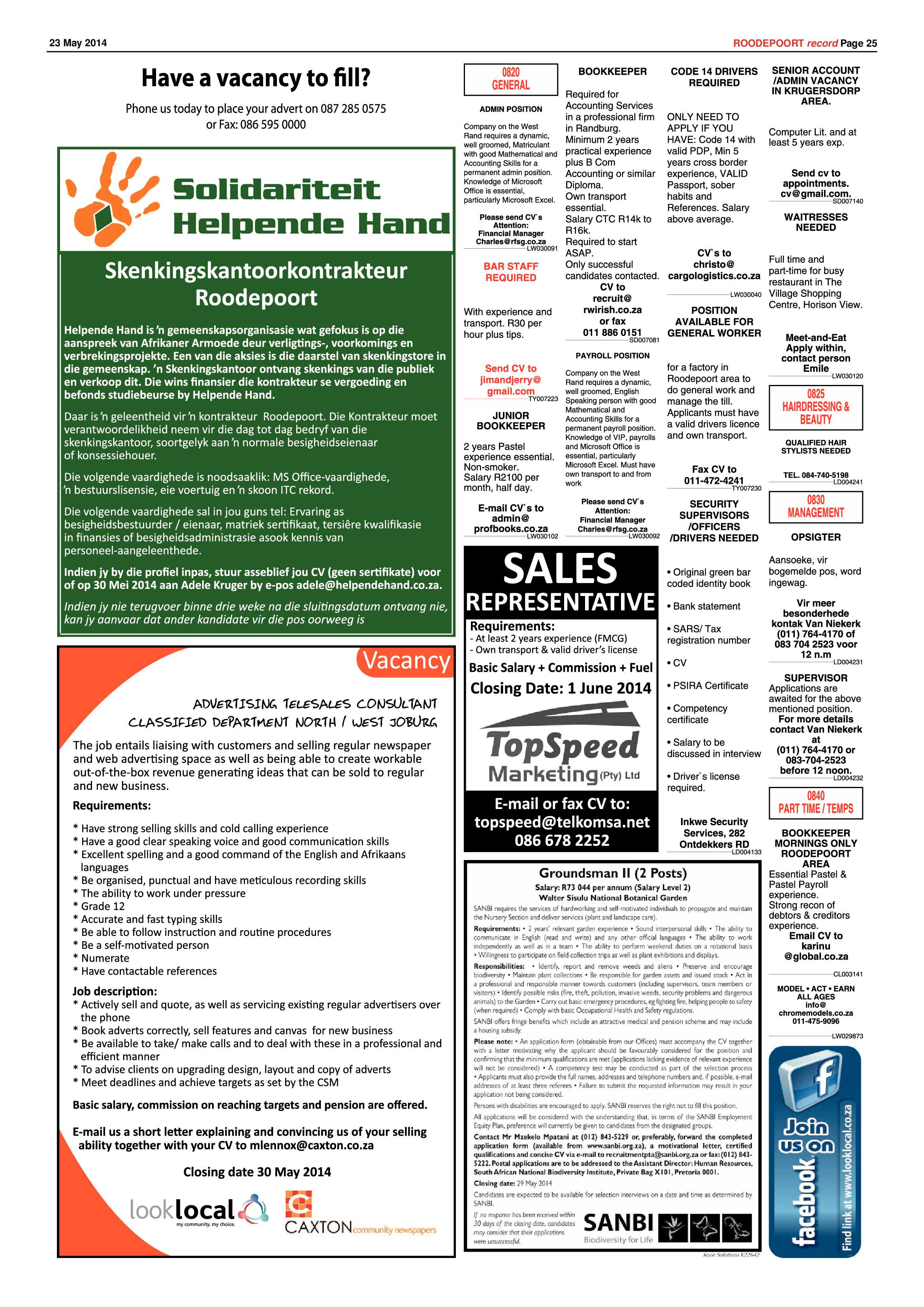 Roodepoort Record 23 May 2014 page 25