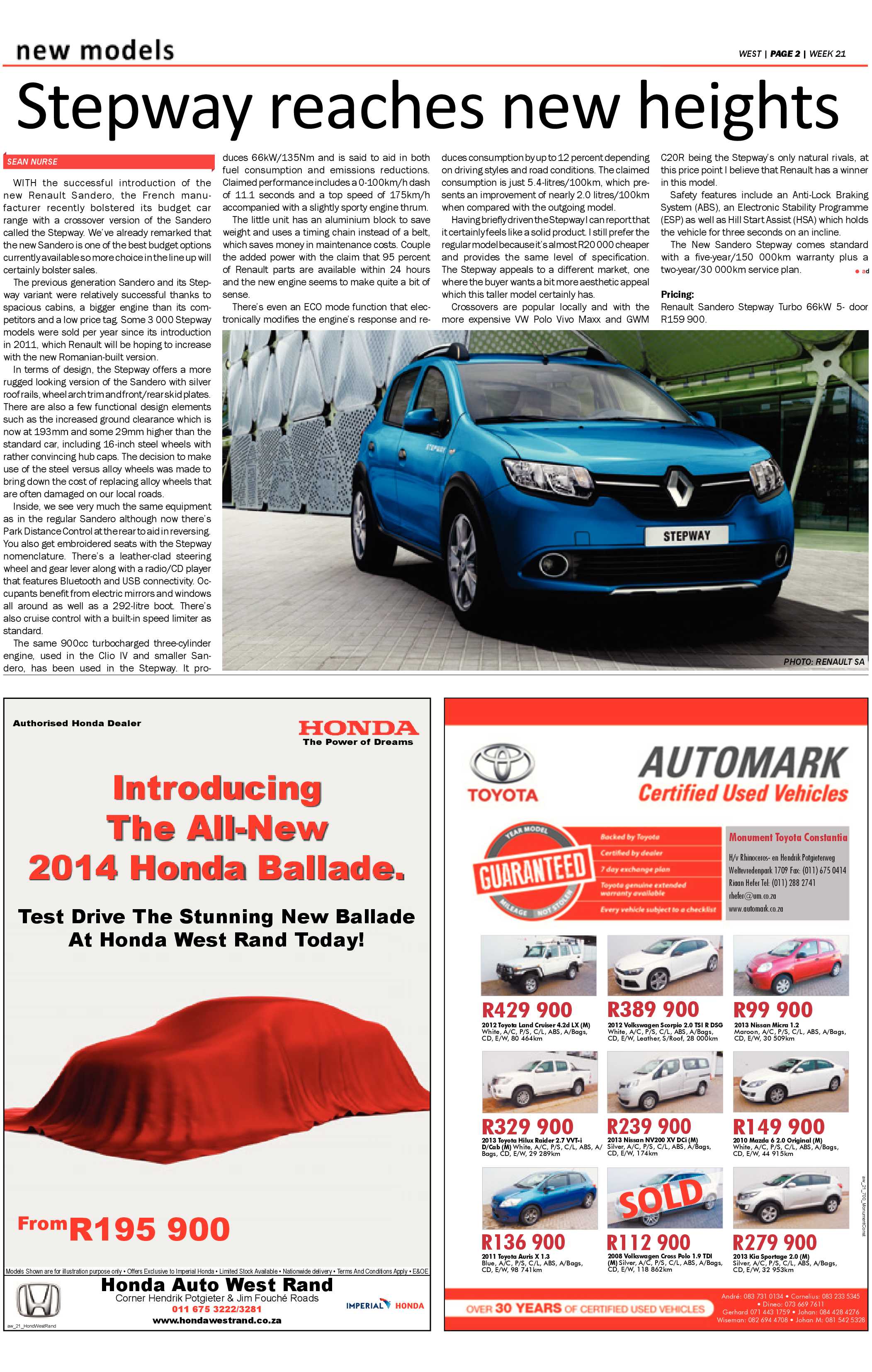 Roodepoort Record 23 May 2014 page 30