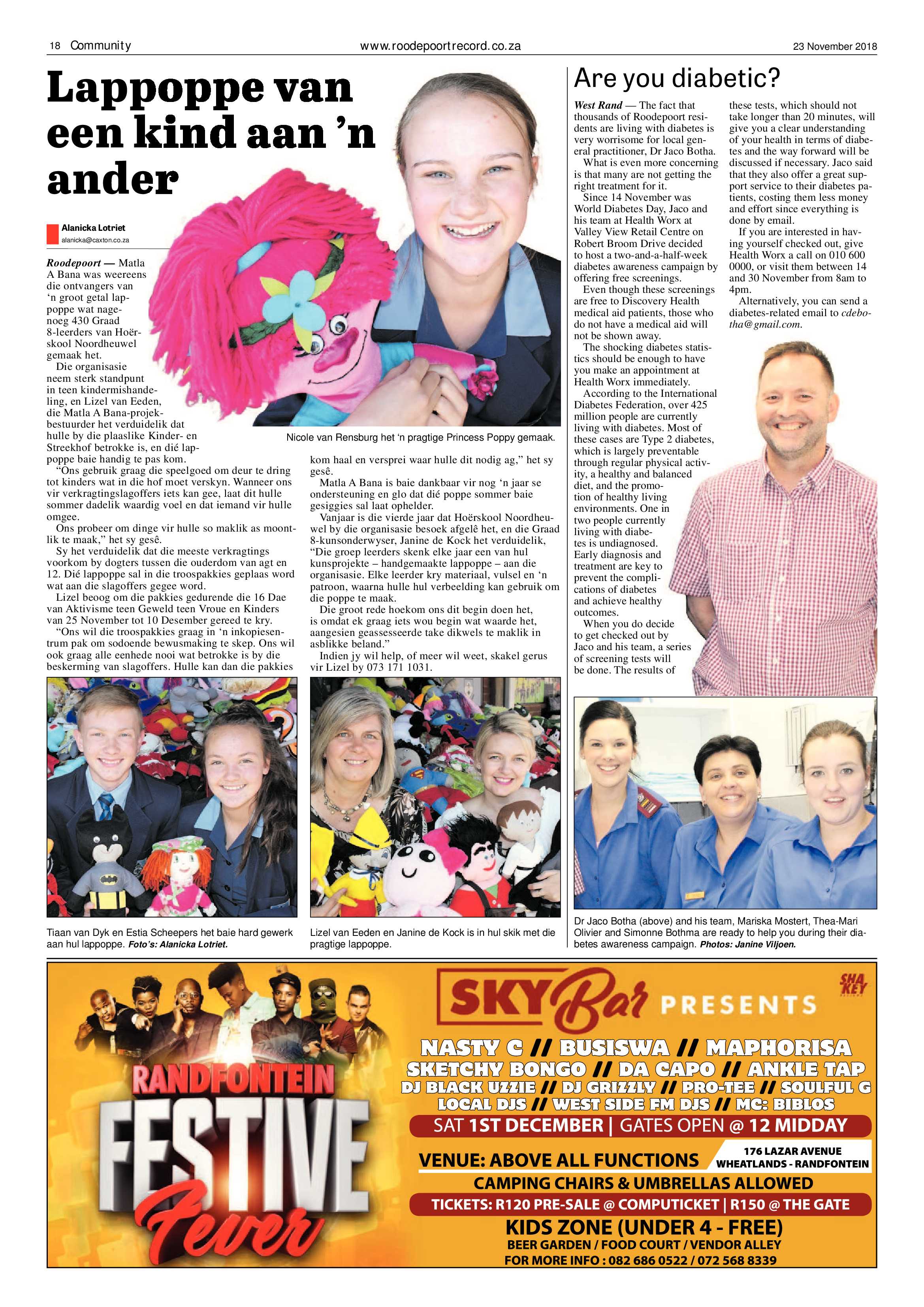 Roodepoort Record 23 November 2018 page 18