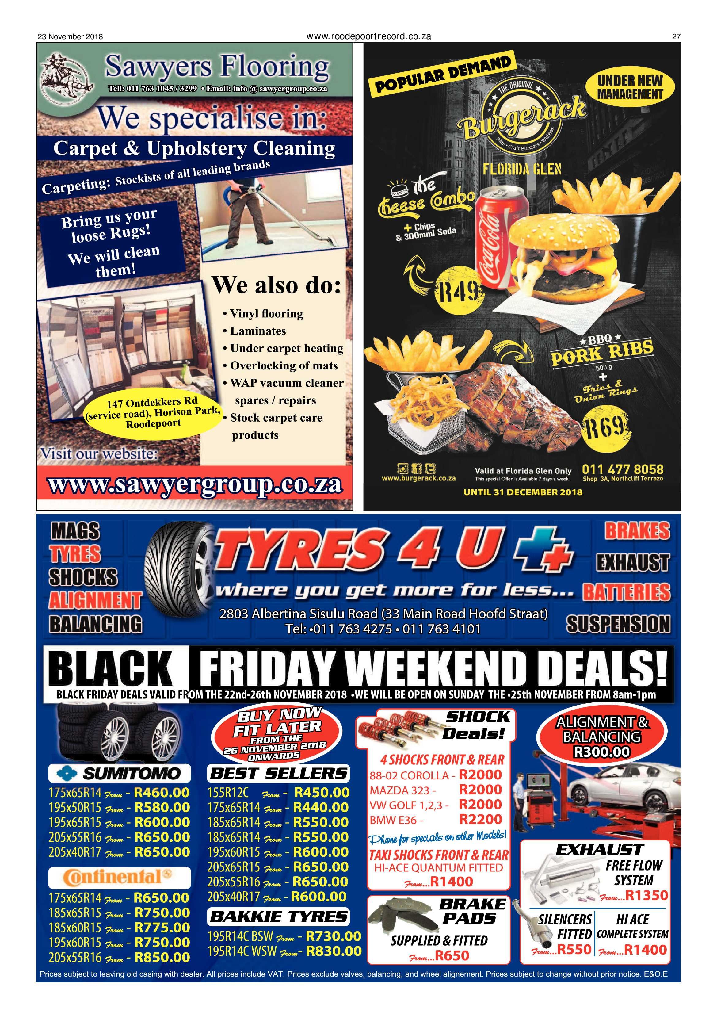 Roodepoort Record 23 November 2018 page 27