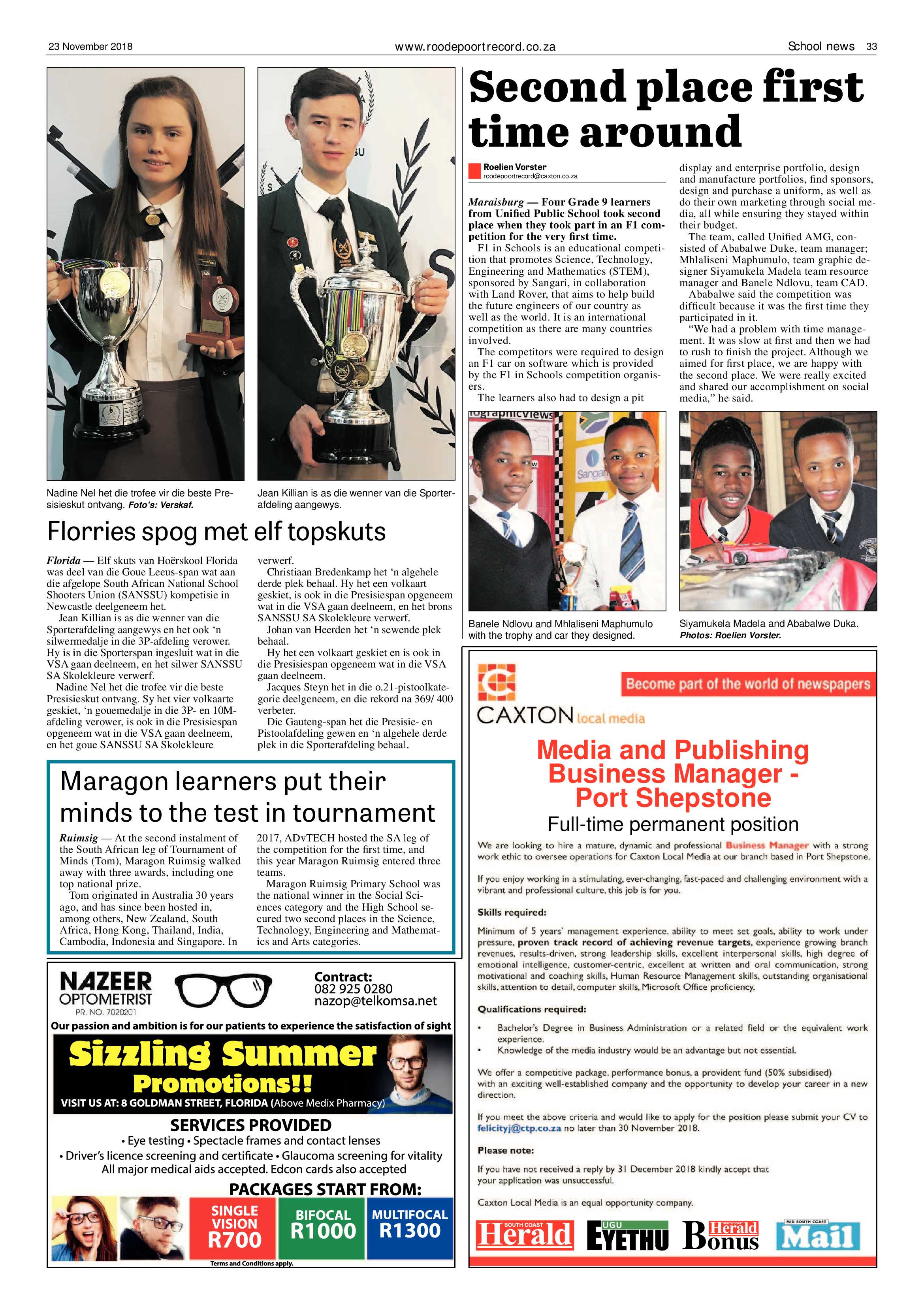Roodepoort Record 23 November 2018 page 33