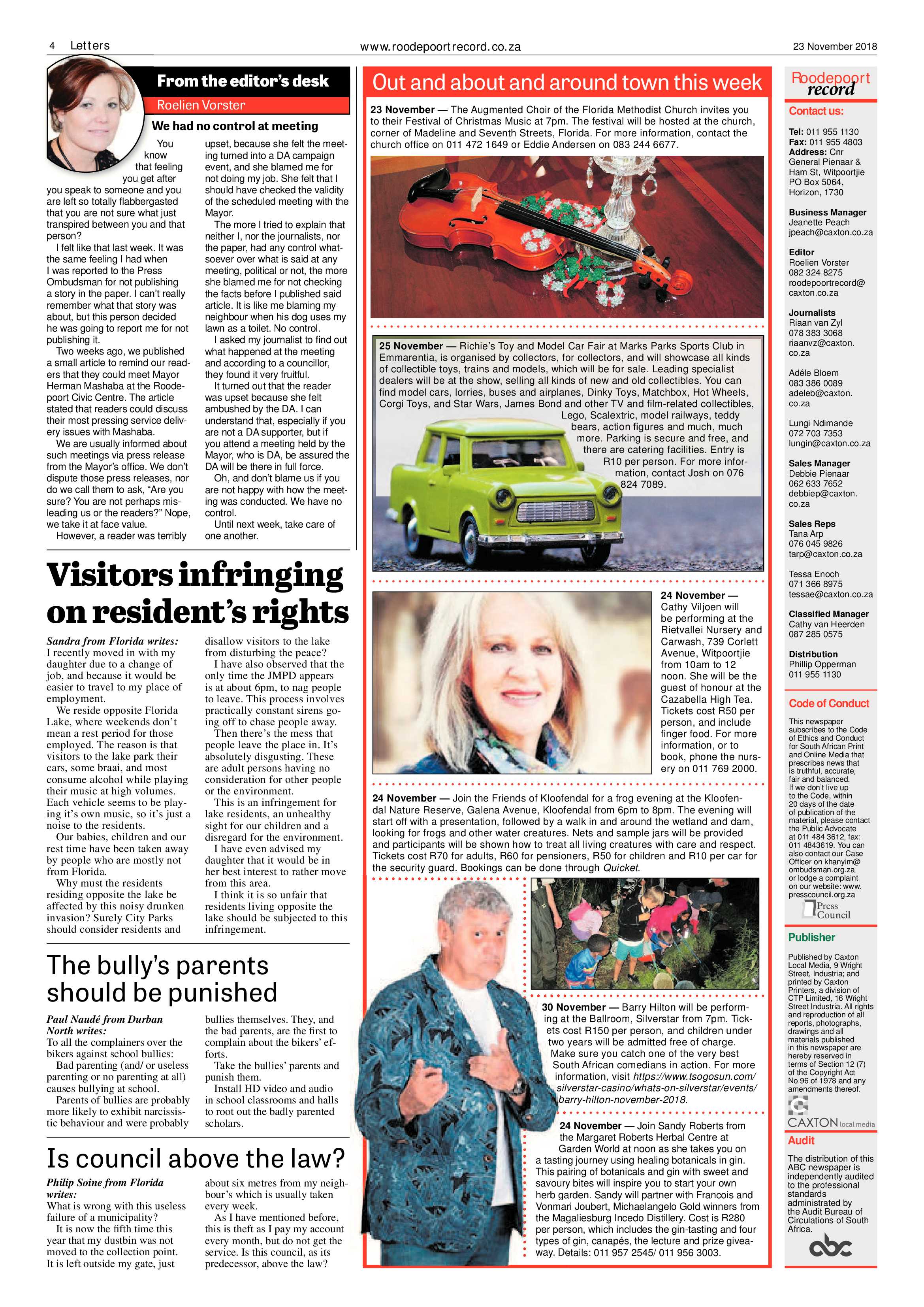 Roodepoort Record 23 November 2018 page 4