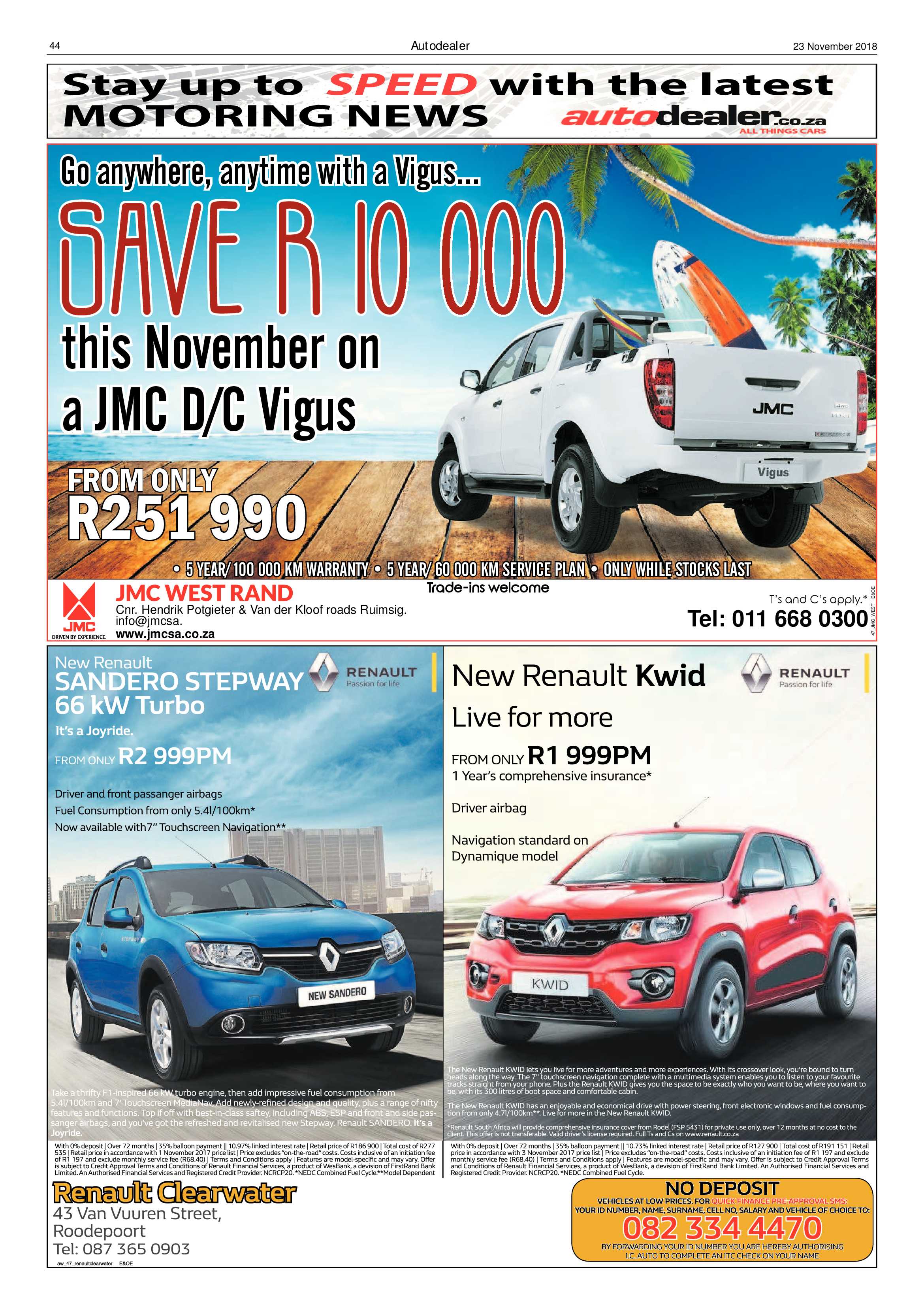 Roodepoort Record 23 November 2018 page 44