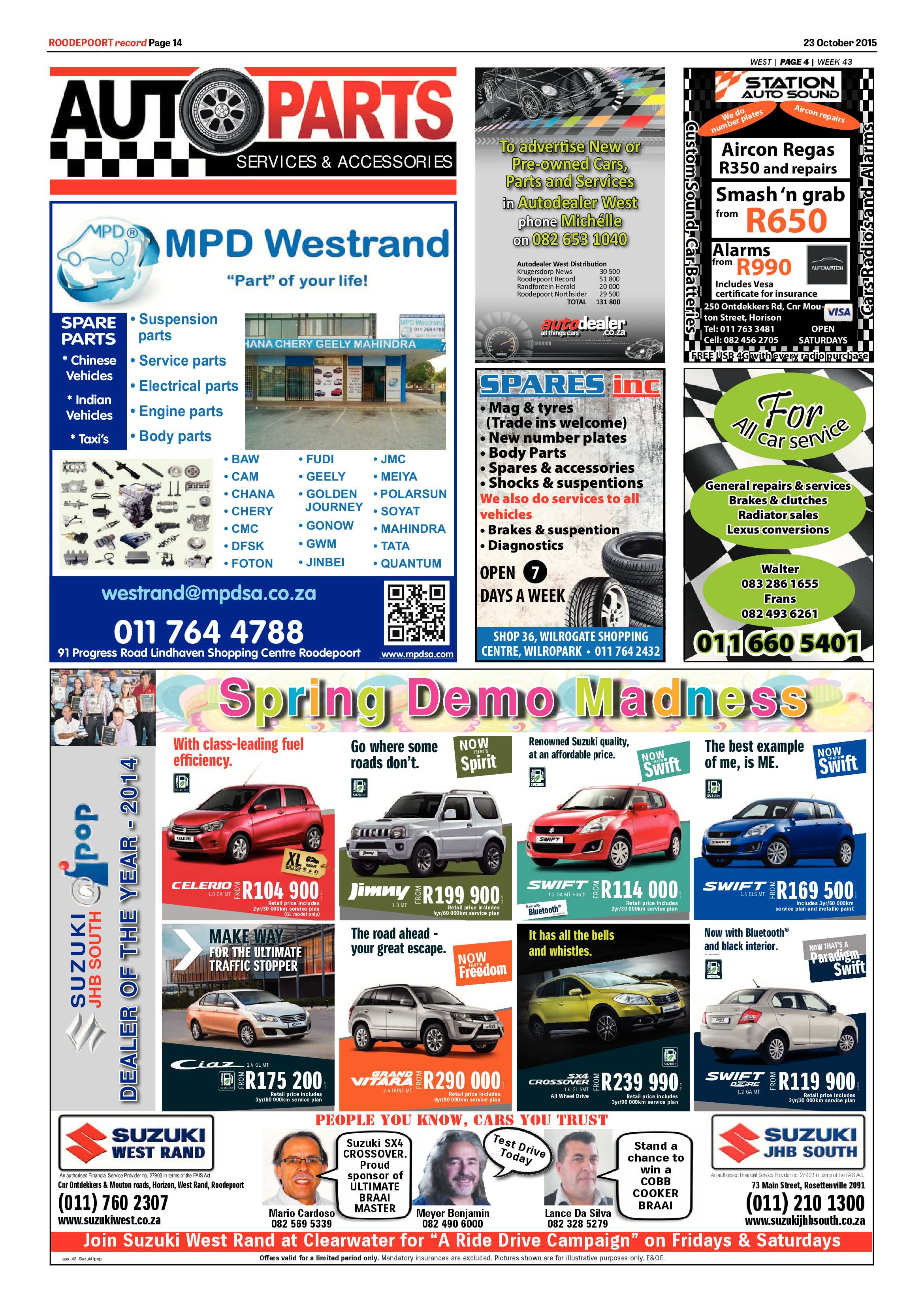 Roodepoort Record 23 October 2015 page 14